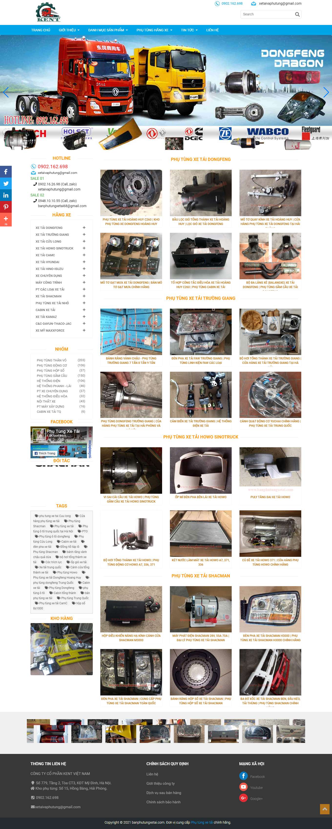 [thegioidochoioto] Thiết kế Website Web bán phụ kiện ô tô - banphutungxetaicom