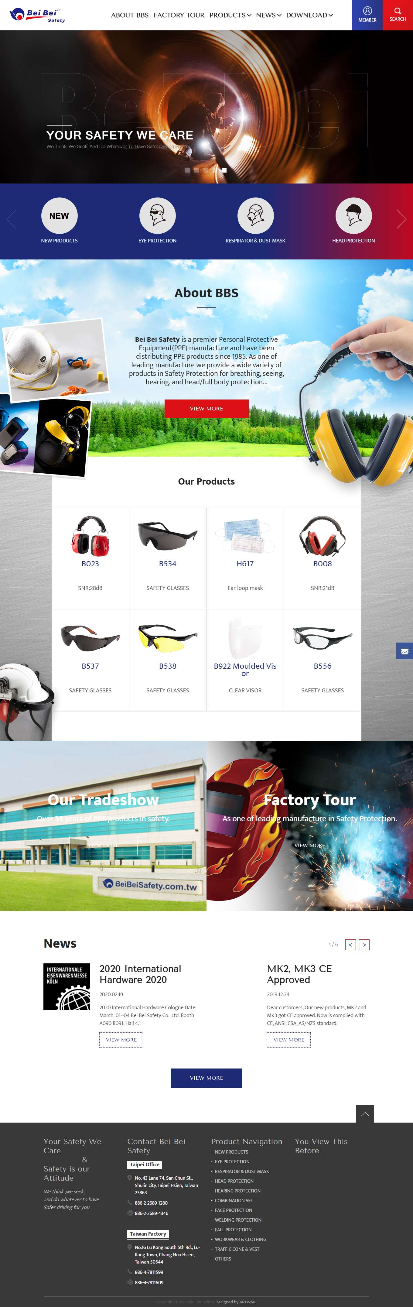 Thiết kế Website Web giày bảo hộ lao động - wwwbeibeisafetycom