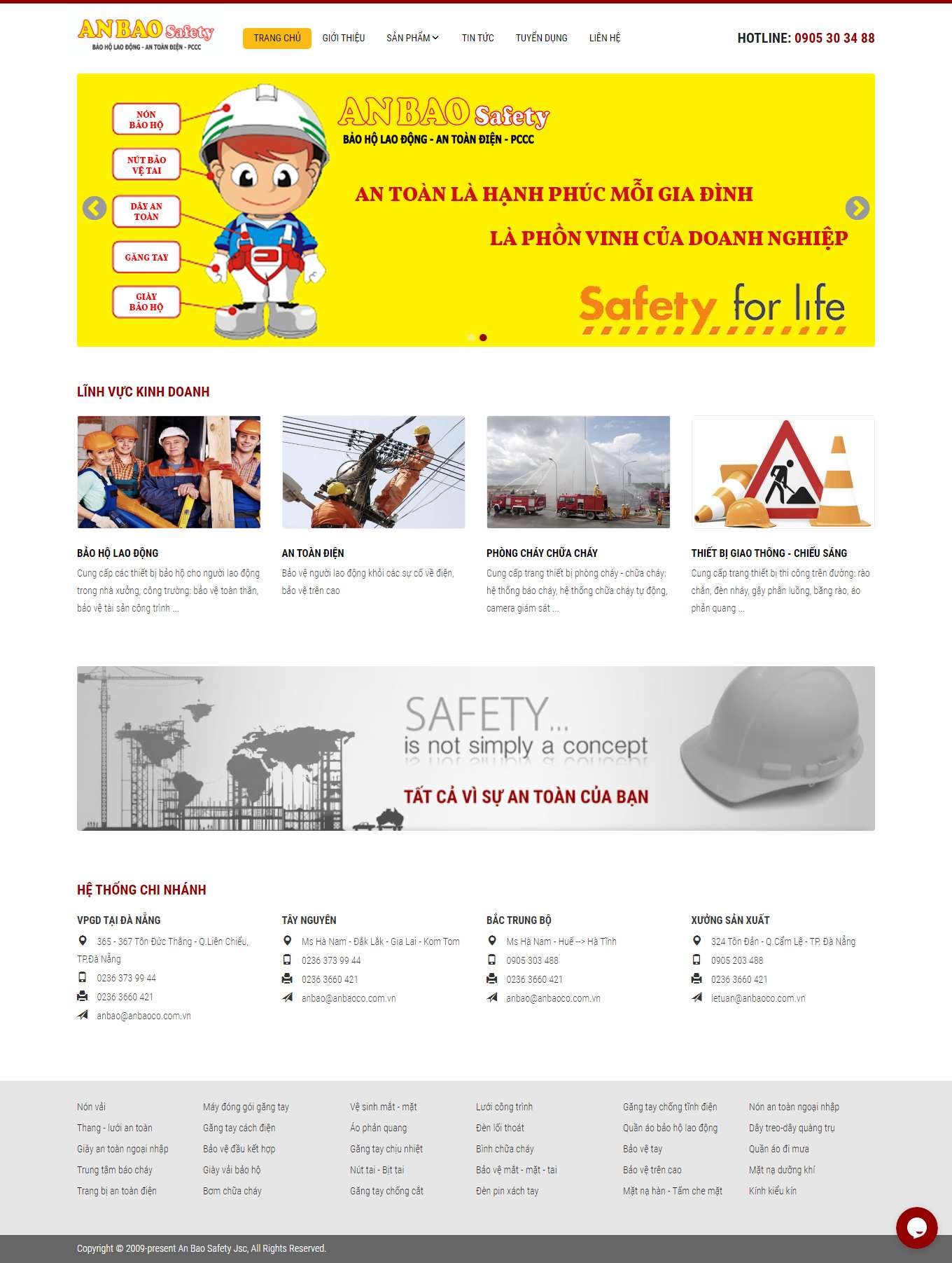 Thiết kế Website Web giày bảo hộ lao động - anbaococomvn