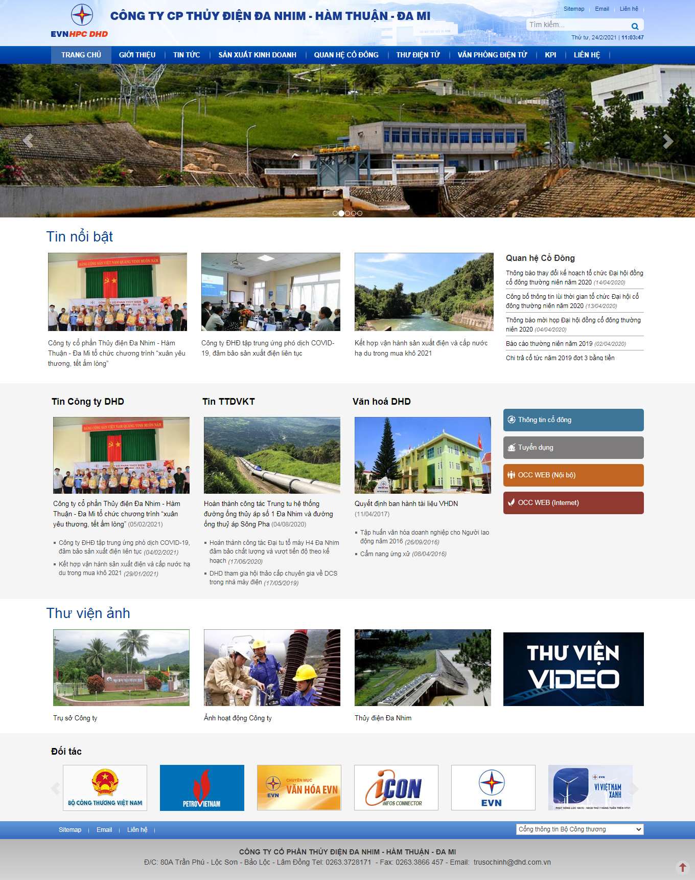 [hcmc] Thiết kế Website Web công ty điện lực - dhdcomvn