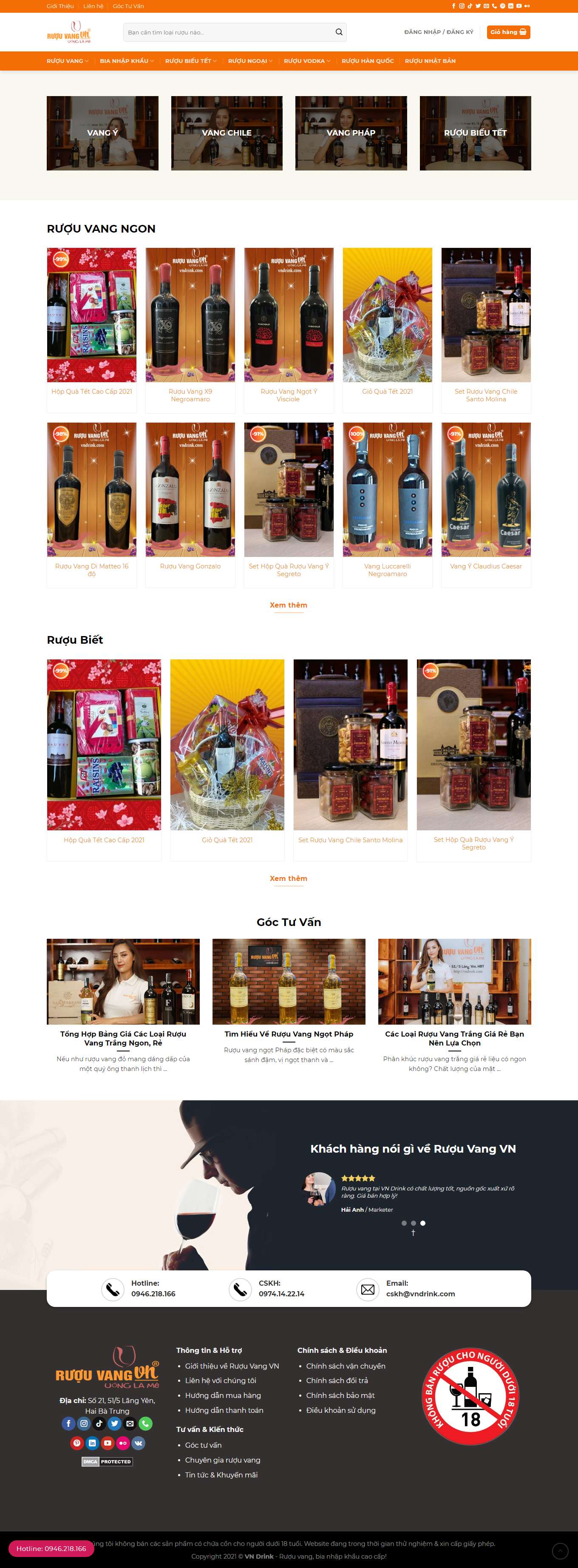 [habeco] Thiết kế Website Web công ty bia - vndrinkcom