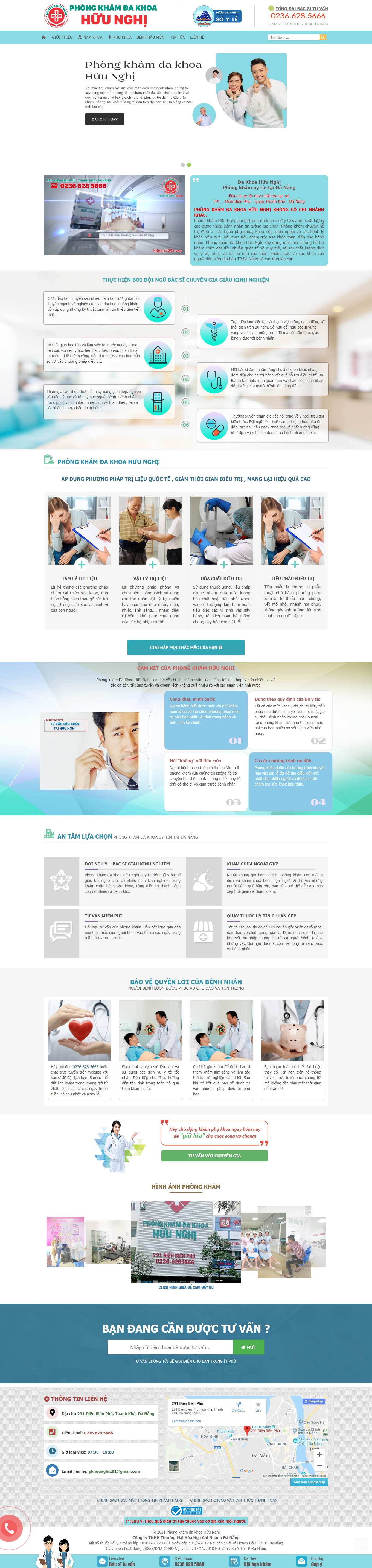 [phongkhamnamkhoatphcm] Thiết kế Website Web phòng khám đa khoa - 291vn