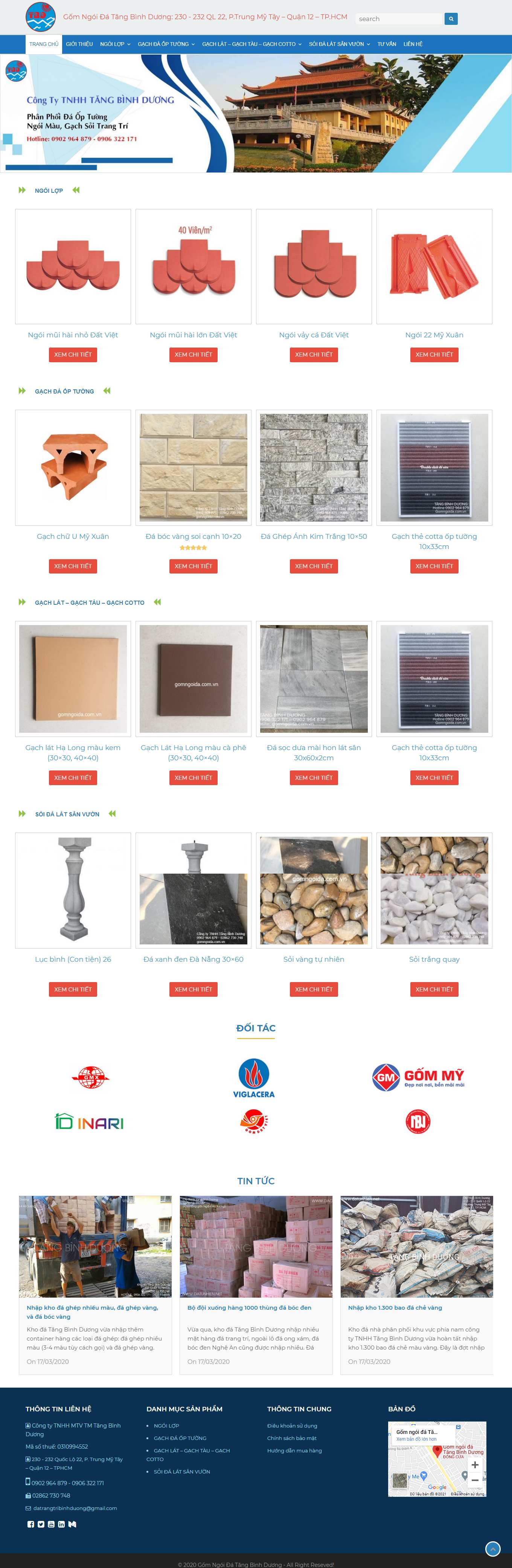 [daituanphat] Thiết kế Website Web công ty đá ốp lát - gomngoidacomvn