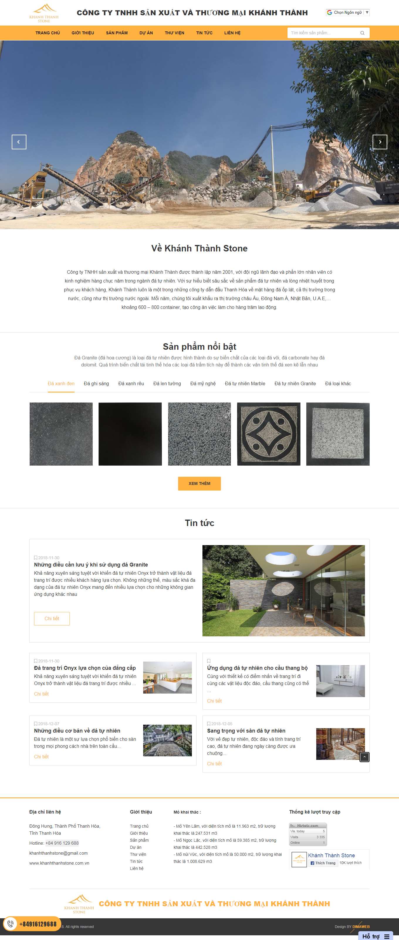 [daituanphat] Thiết kế Website Web công ty đá ốp lát - wwwkhanhthanhstonecomvn