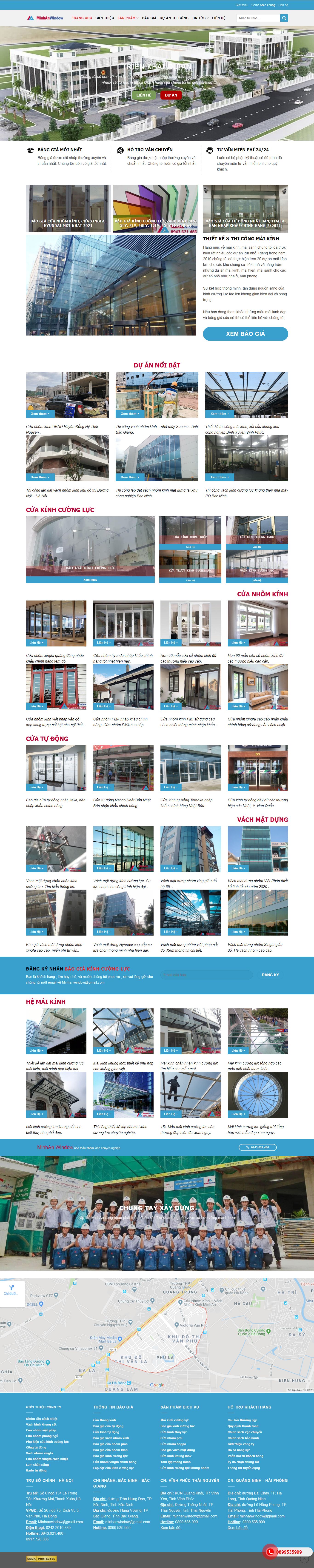 [truongcat] Thiết kế Website Web bán tấm nhựa thông minh - minhanwindowvn