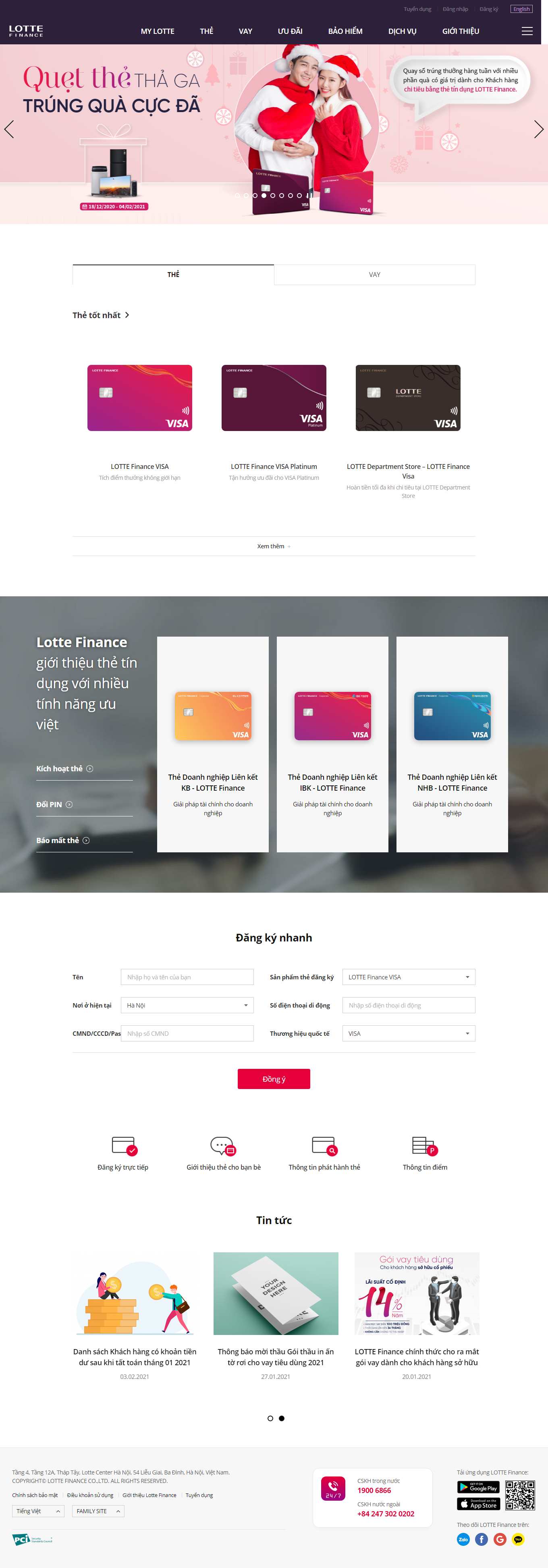 [fccom] Thiết kế Website Web công ty tài chính - lottefinancevn