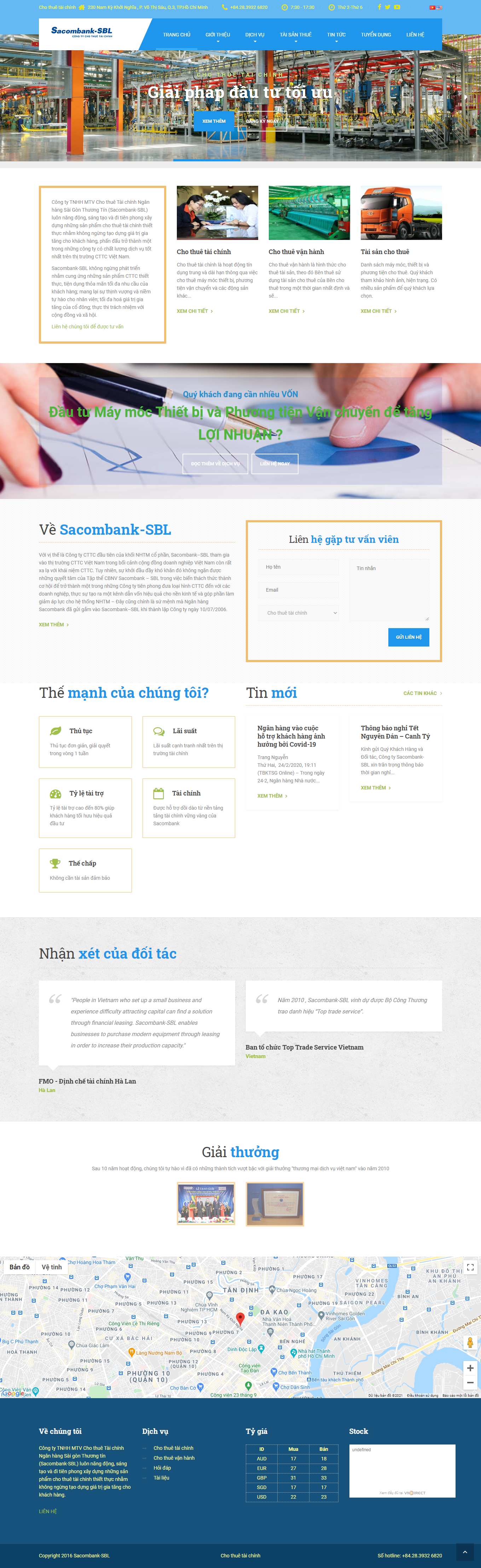 [fccom] Thiết kế Website Web công ty tài chính - sacombankleasingcom