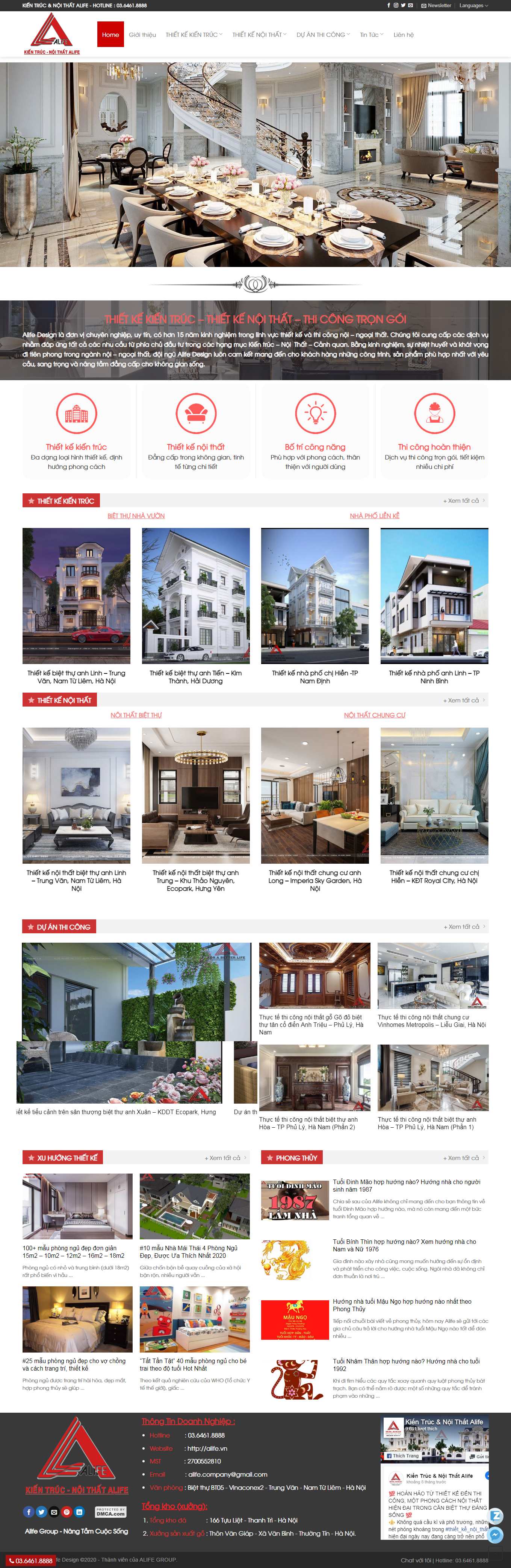 [ttdecor] Thiết kế Website Web công ty nội thất - alifevn
