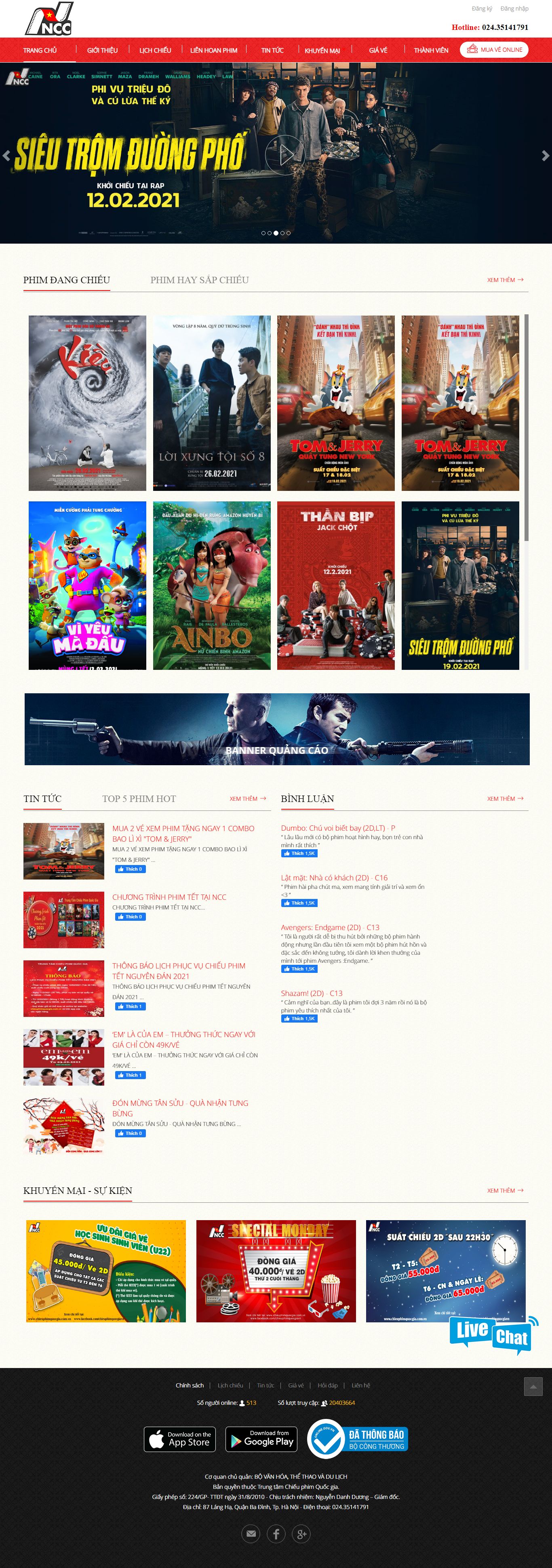 [ptcons] Thiết kế Website Web công ty CP - chieuphimquocgiacomvn