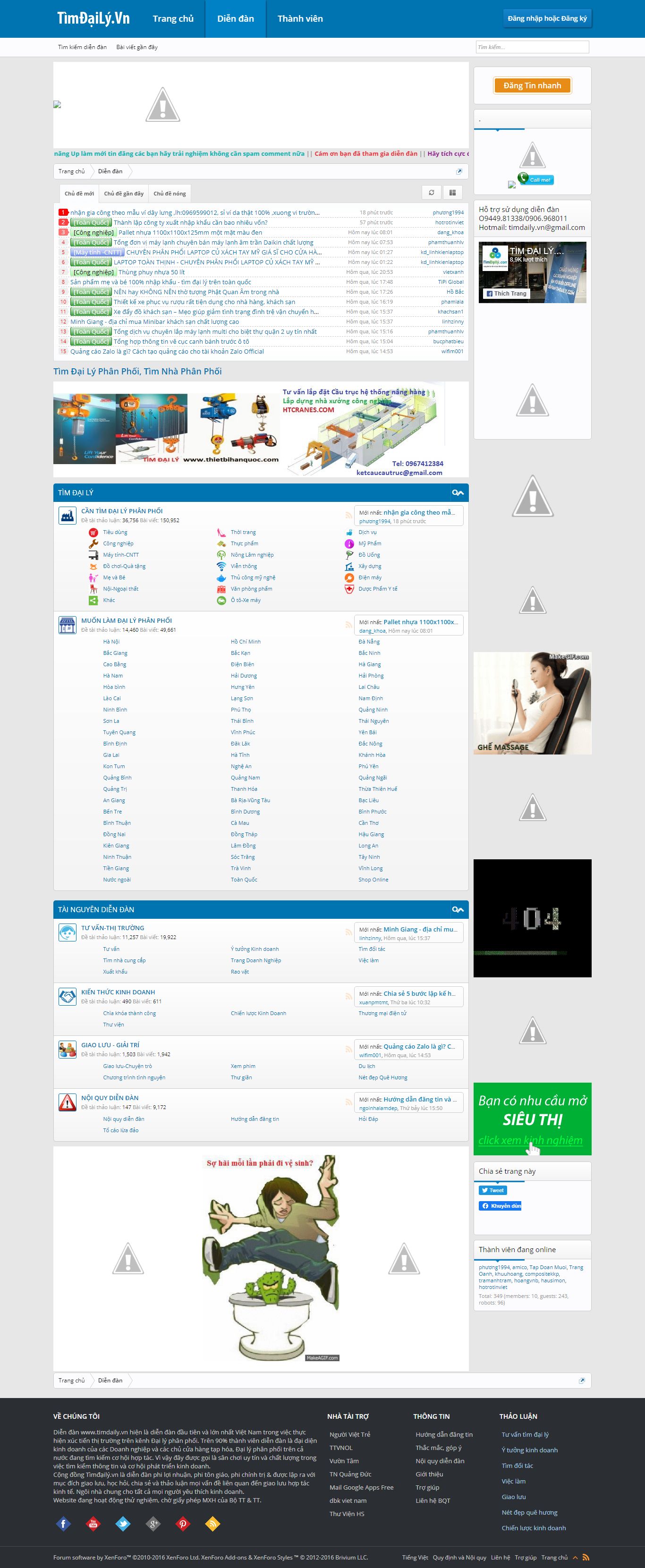 Thiết kế Website Web đại lý phân phối - timdailyvn