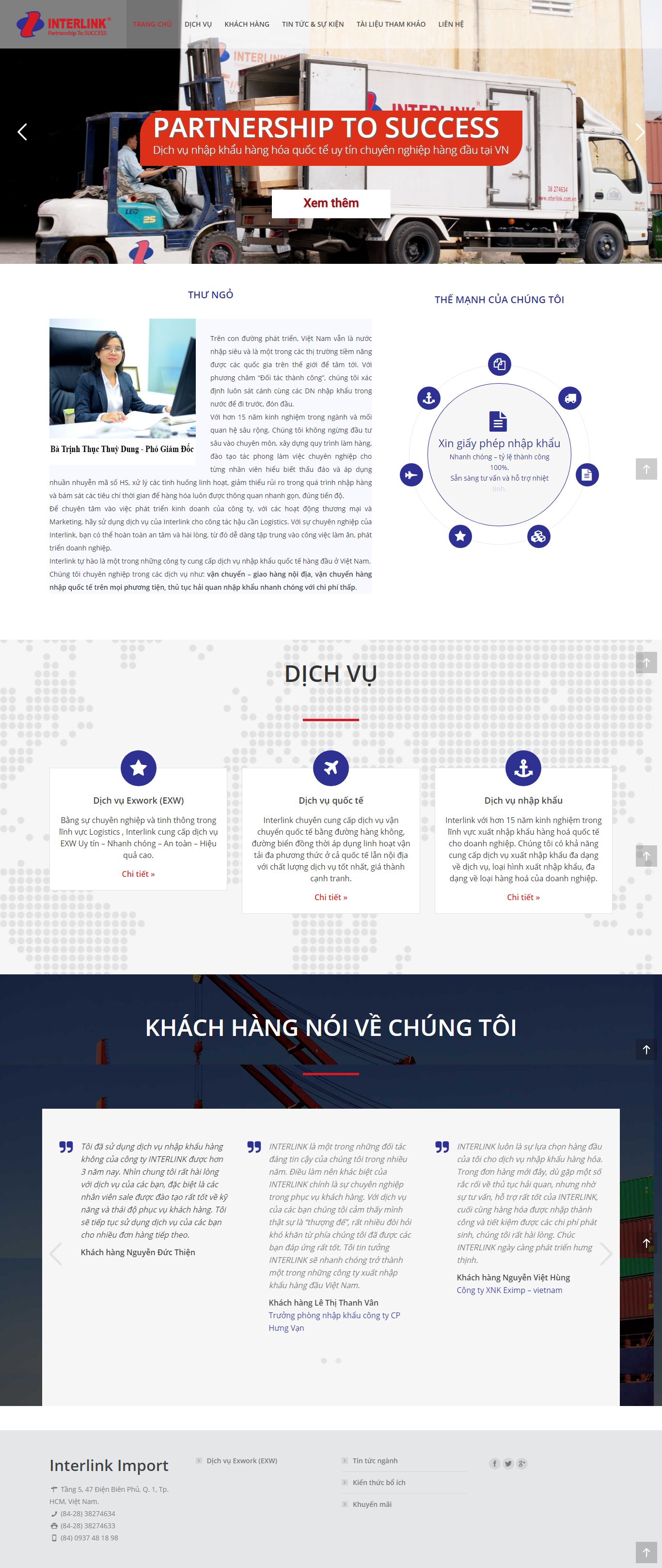 [lienanhcorp] Thiết kế Website Web công ty nhập khẩu - nhapkhauhangcom
