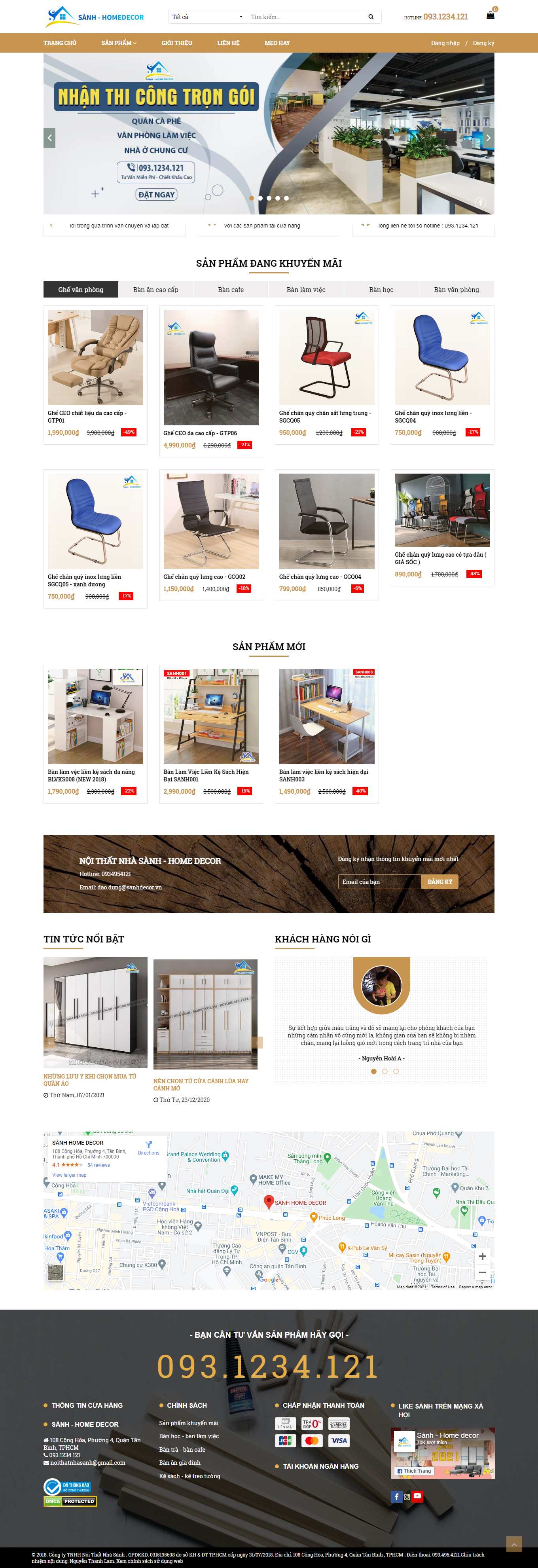 [noithatmanhhe] Thiết kế Website Web bán tủ quần áo - sanhdecorvn