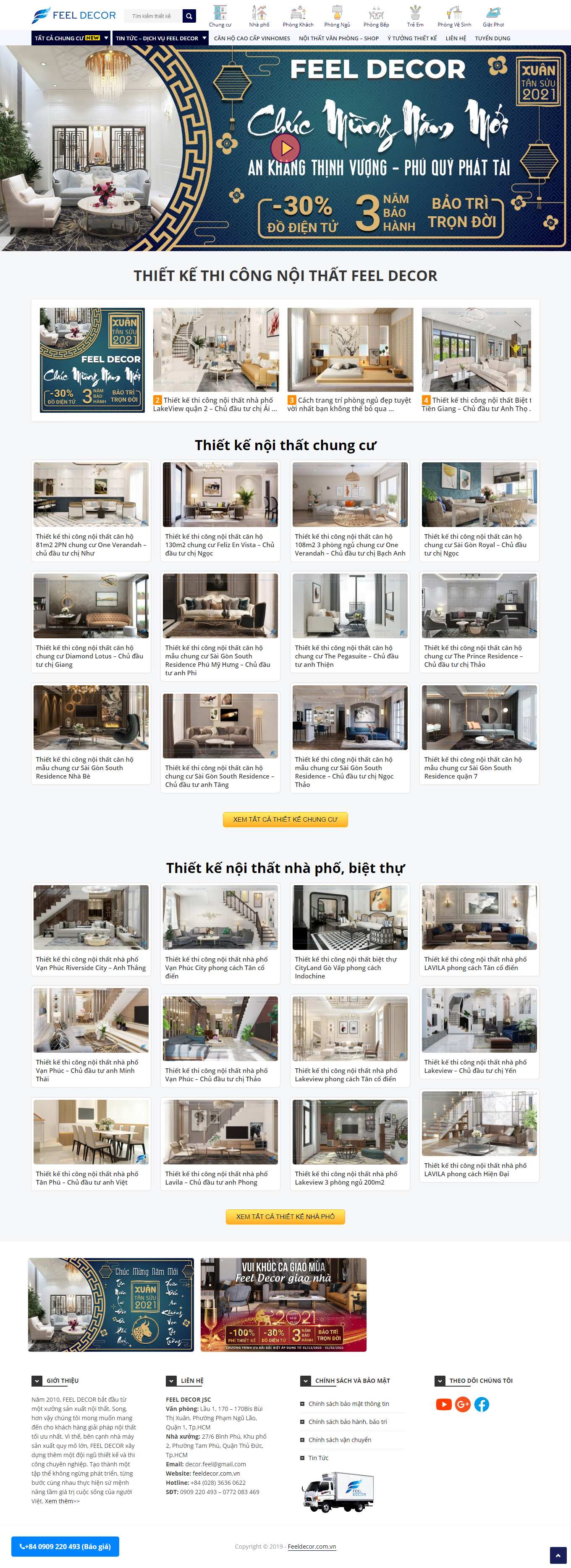 [dezicor] Thiết kế Website web thiết kế nội thất - feeldecorcomvn