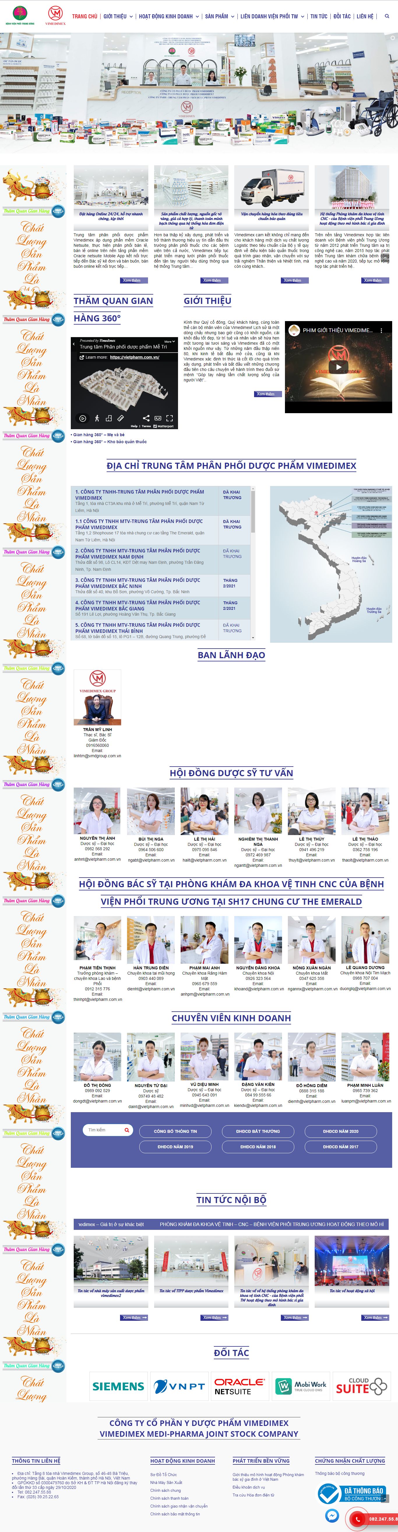 Thiết kế Website Web công ty dược - vietpharmcomvn