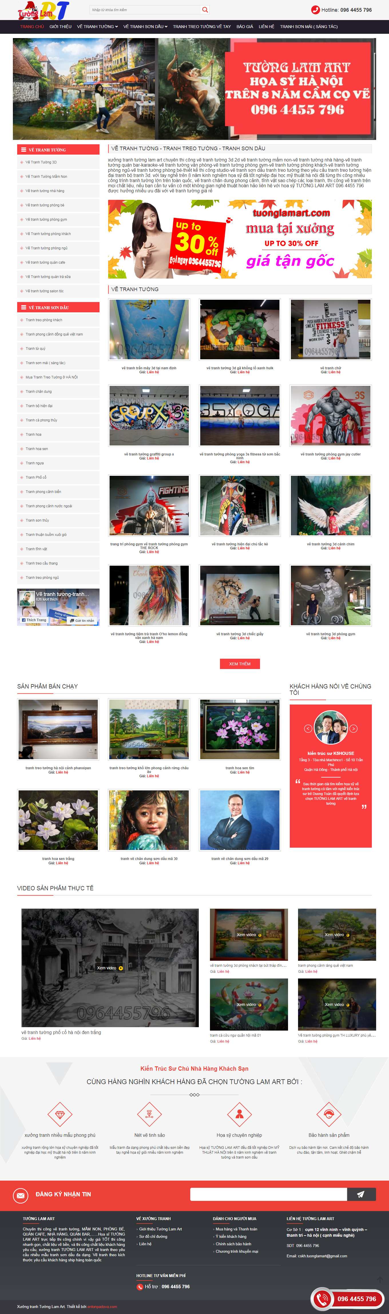 Thiết Kế Website Web Vẽ Tranh Tường - Tuonglamartcom - Vietwebgroup.Vn
