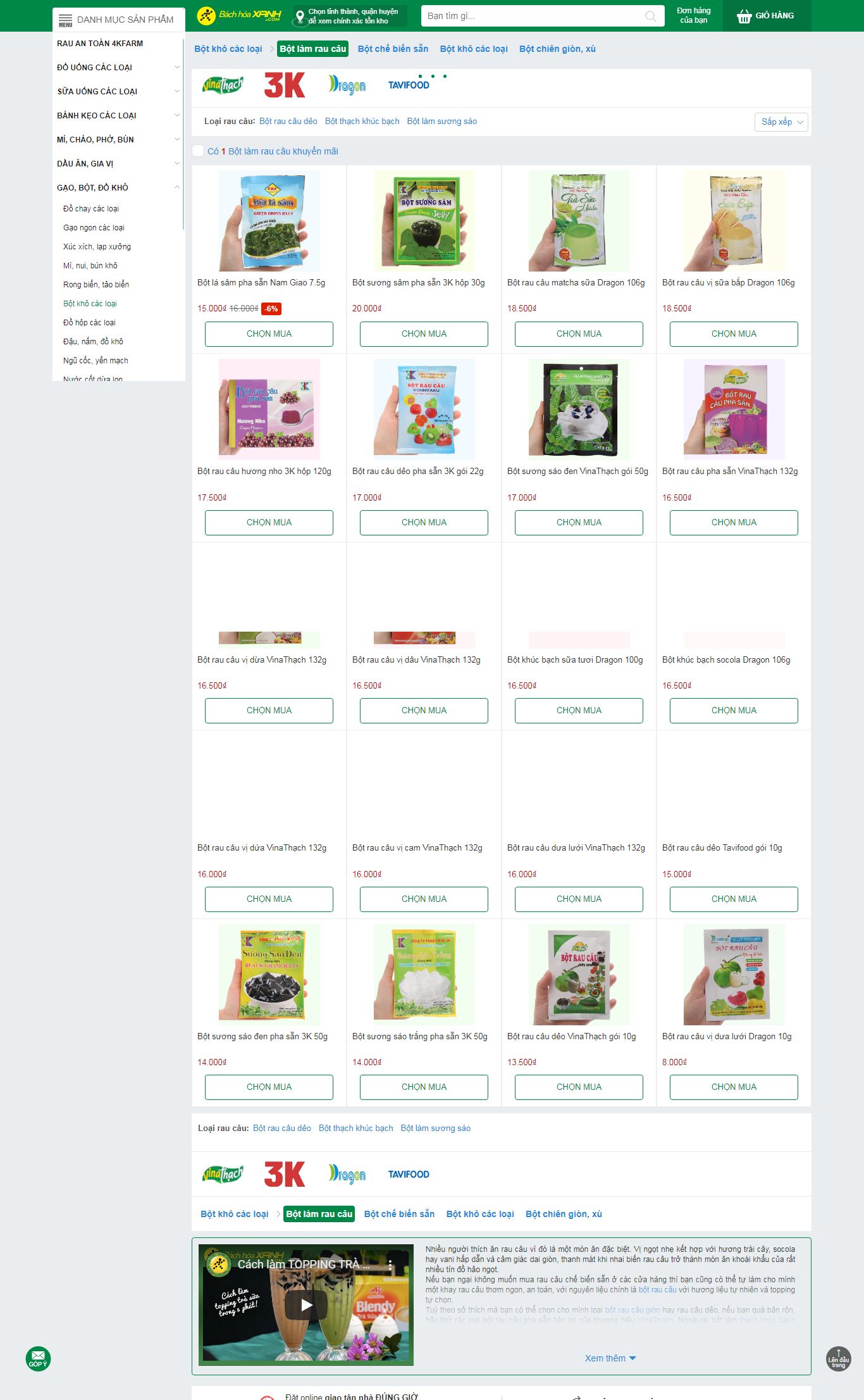 [beemart] Thiết kế Website Web bán thạch rau câu - wwwbachhoaxanhcom