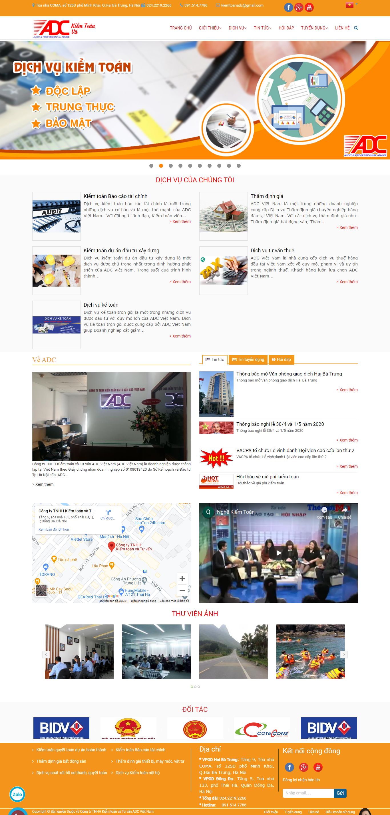 Thiết kế Website web adc việt nam - kiemtoanadccomvn