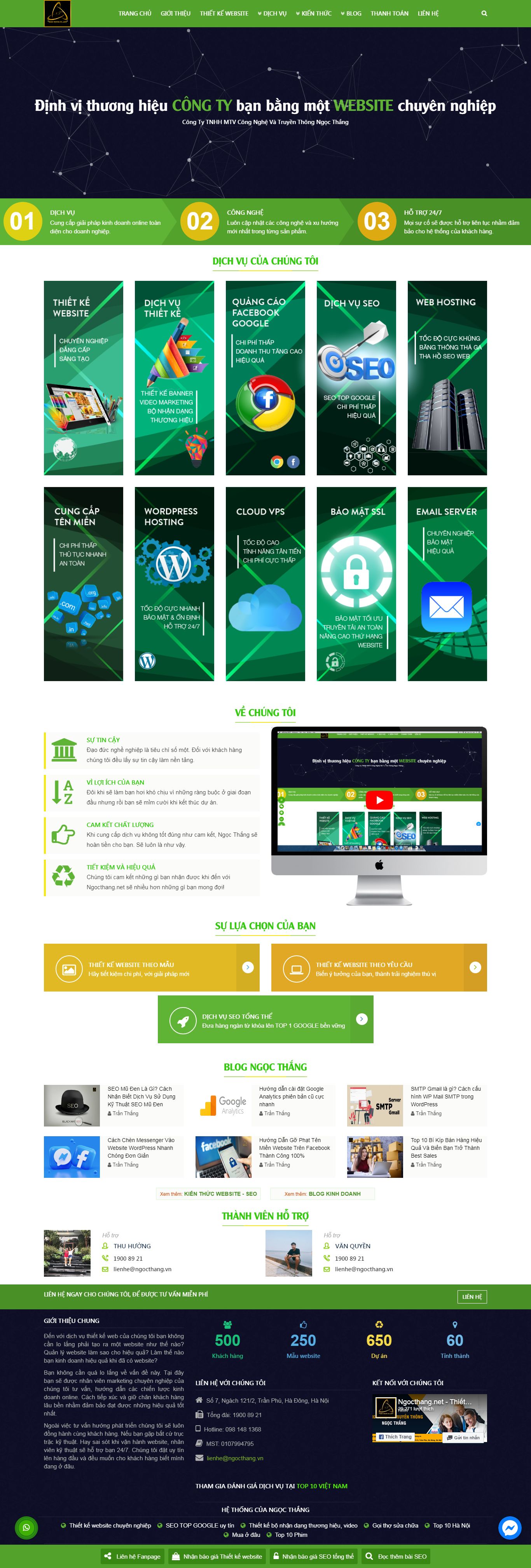 Thiết kế Website web adc việt nam - ngocthangnet