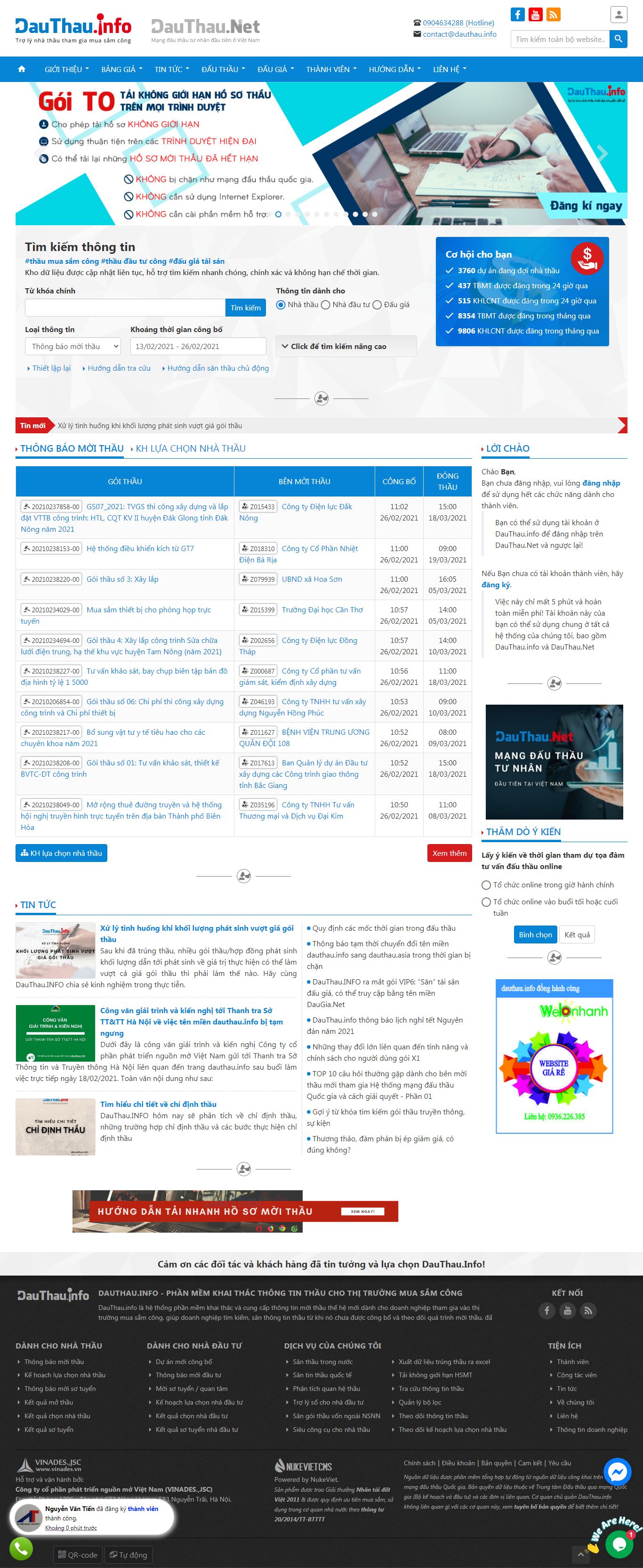 Thiết kế Website web adc việt nam - dauthauasia