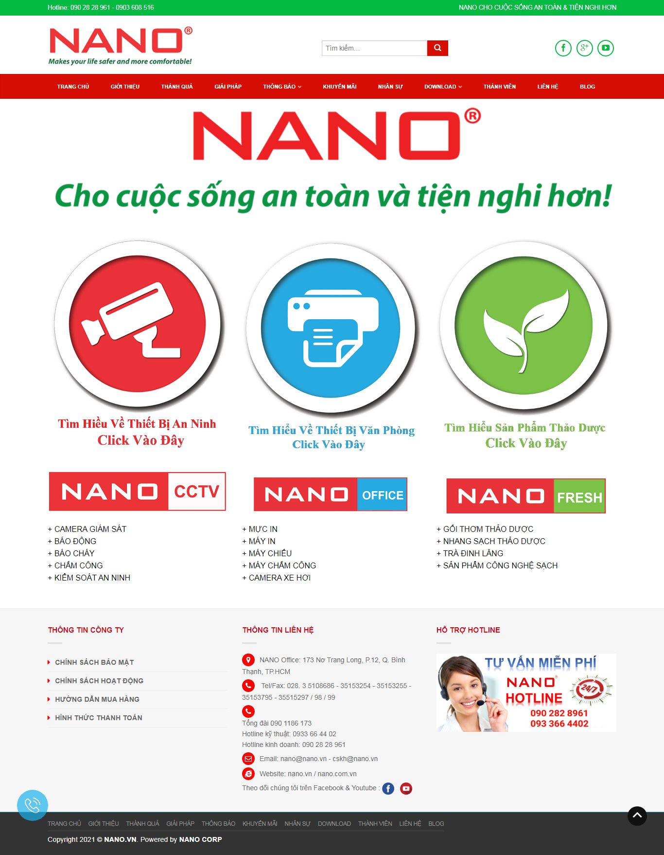 Thiết kế Website web nano - nanovn