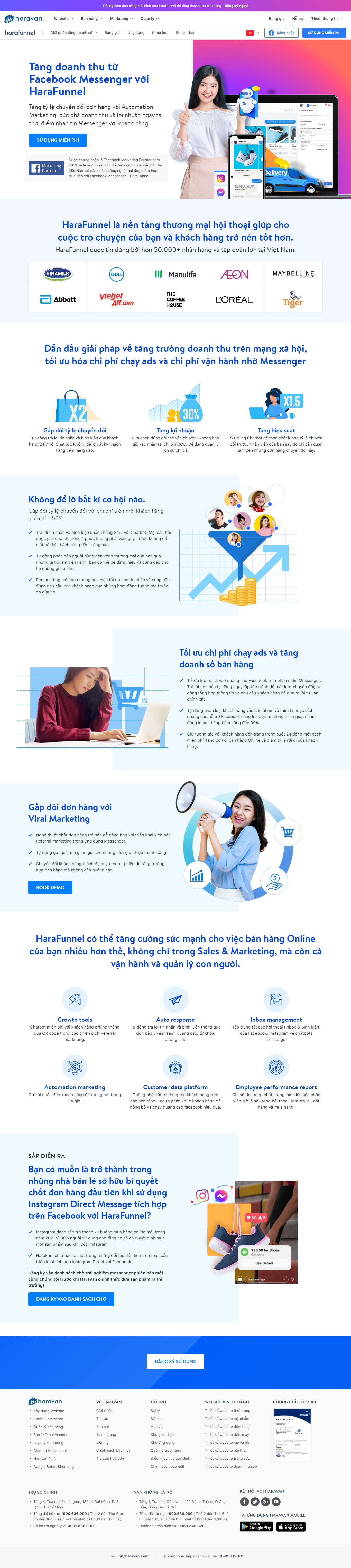 Thiết kế Website web haravan - harafunnelcom