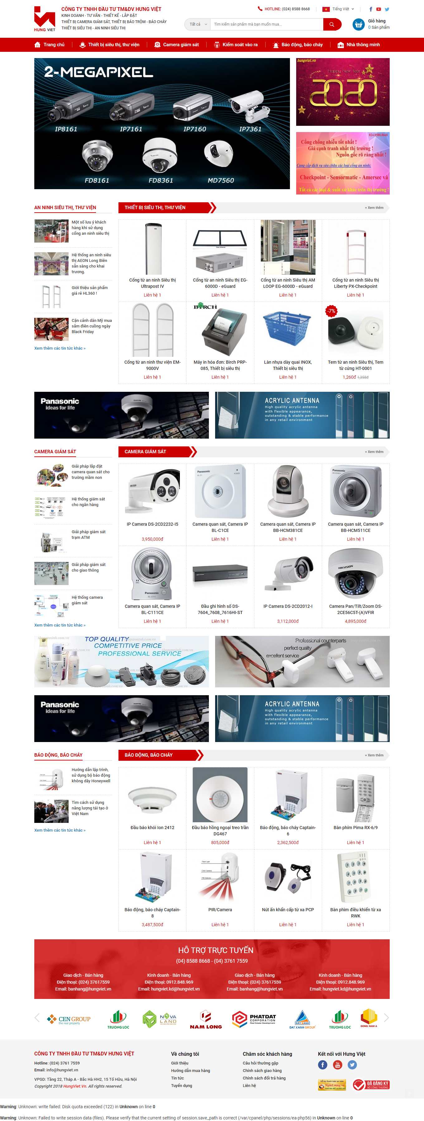 Thiết kế Website web cổng từ an ninh - hungvietvn