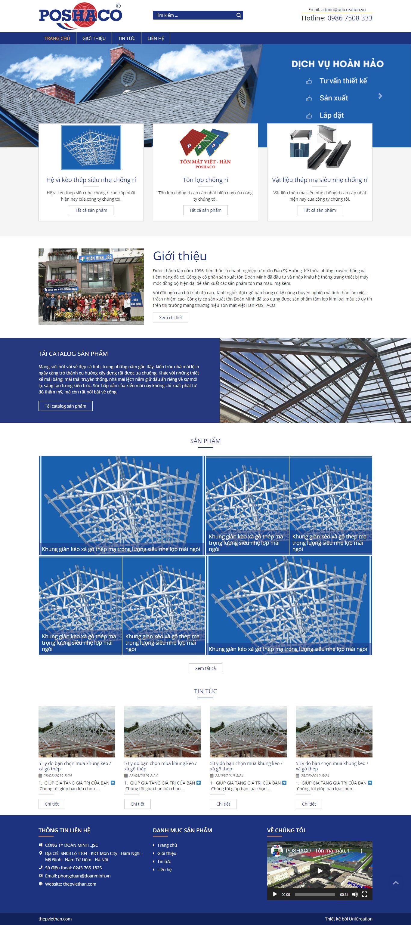 Thiết kế Website web website500k - thepviethangiaodiendepcom