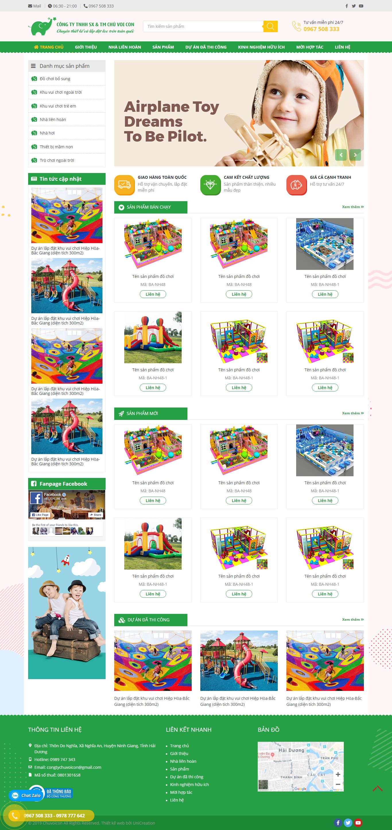 Thiết kế Website web skyvietnam - chuvoicongiaodiendepcom