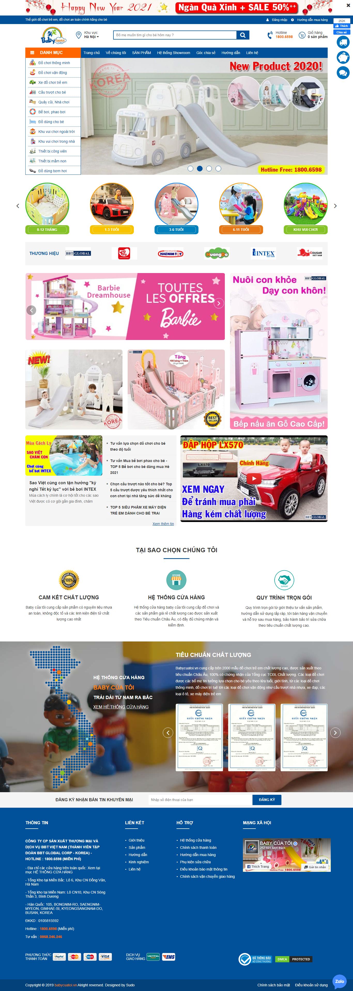 Thiết kế Website web markdao - babycuatoivn