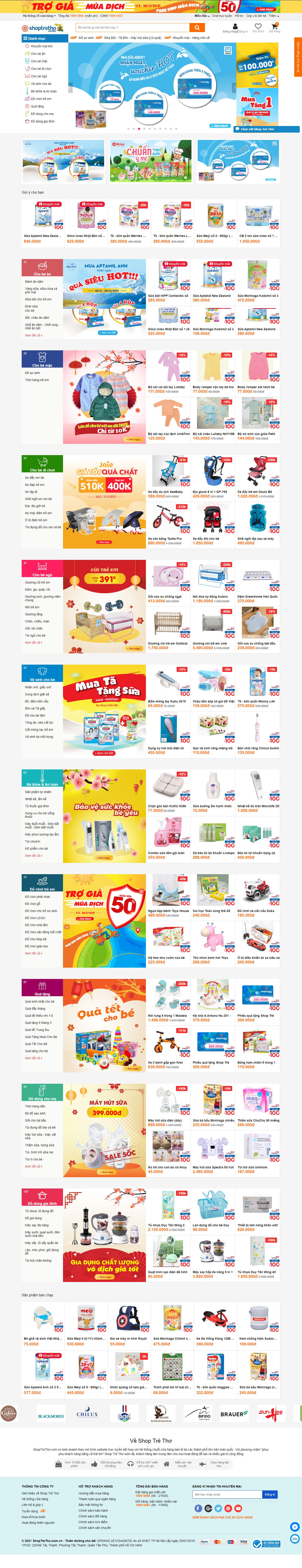 Thiết kế Website web markdao - shoptrethocomvn