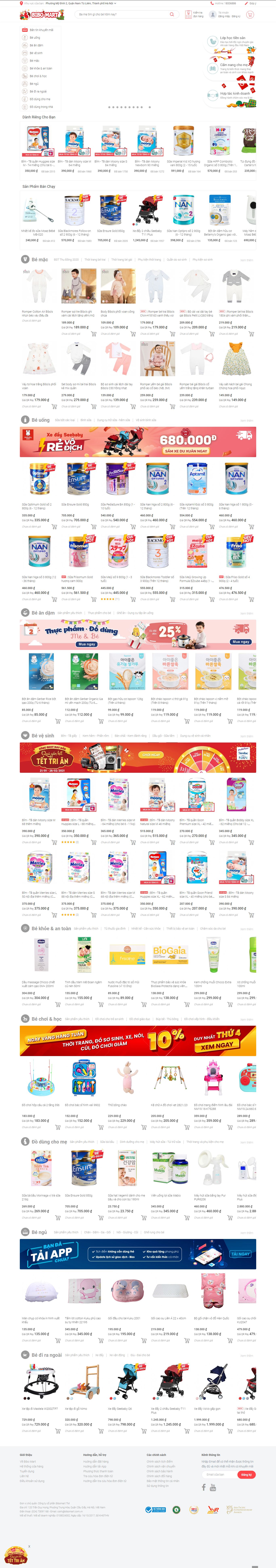 Thiết kế Website web markdao - bibomartcomvn