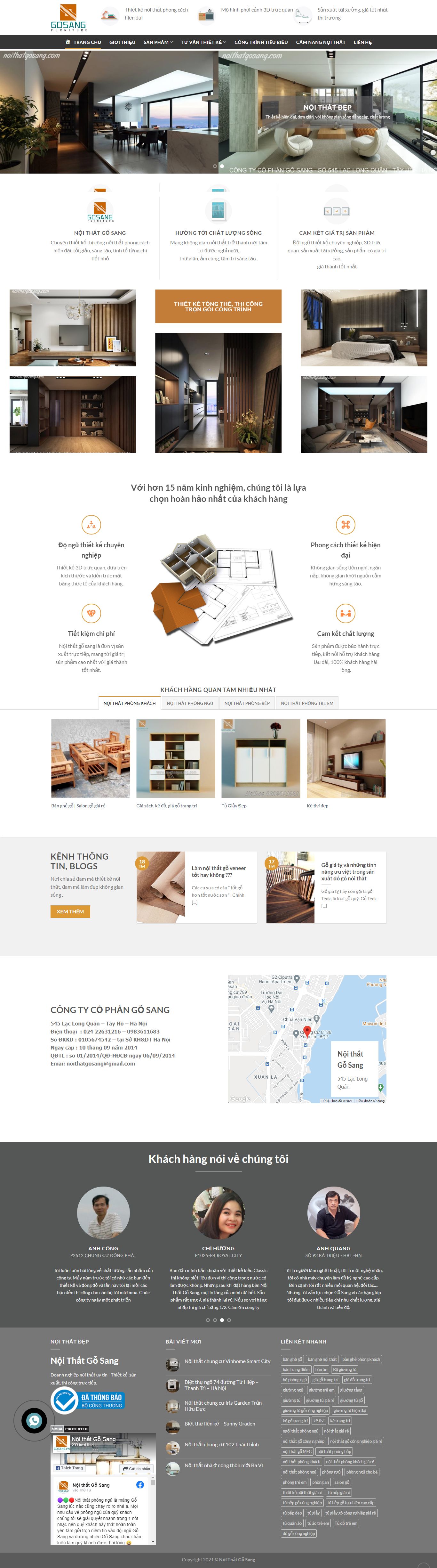 Thiết kế Website web adcvietnam - noithatgosangcom