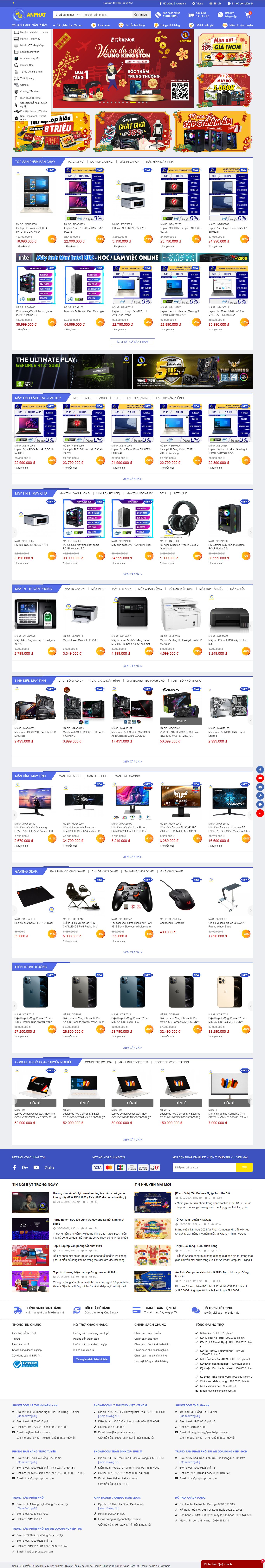 Thiết kế Website web adcvietnam - wwwanphatpccomvn