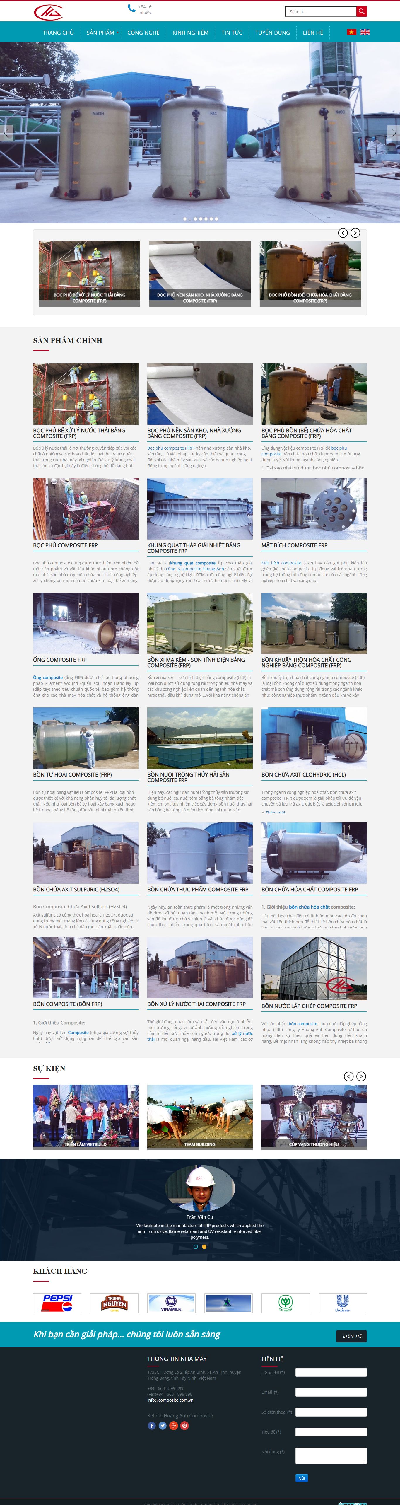 Thiết kế Website web ống nhựa - wwwcompositecomvn