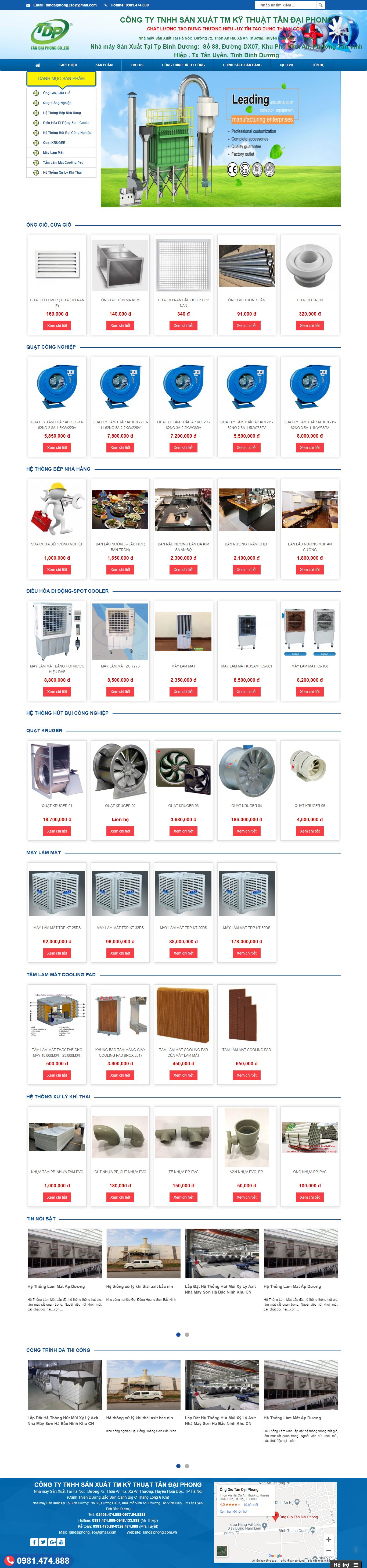 Thiết kế Website web ống nhựa - tandaiphongcomvn