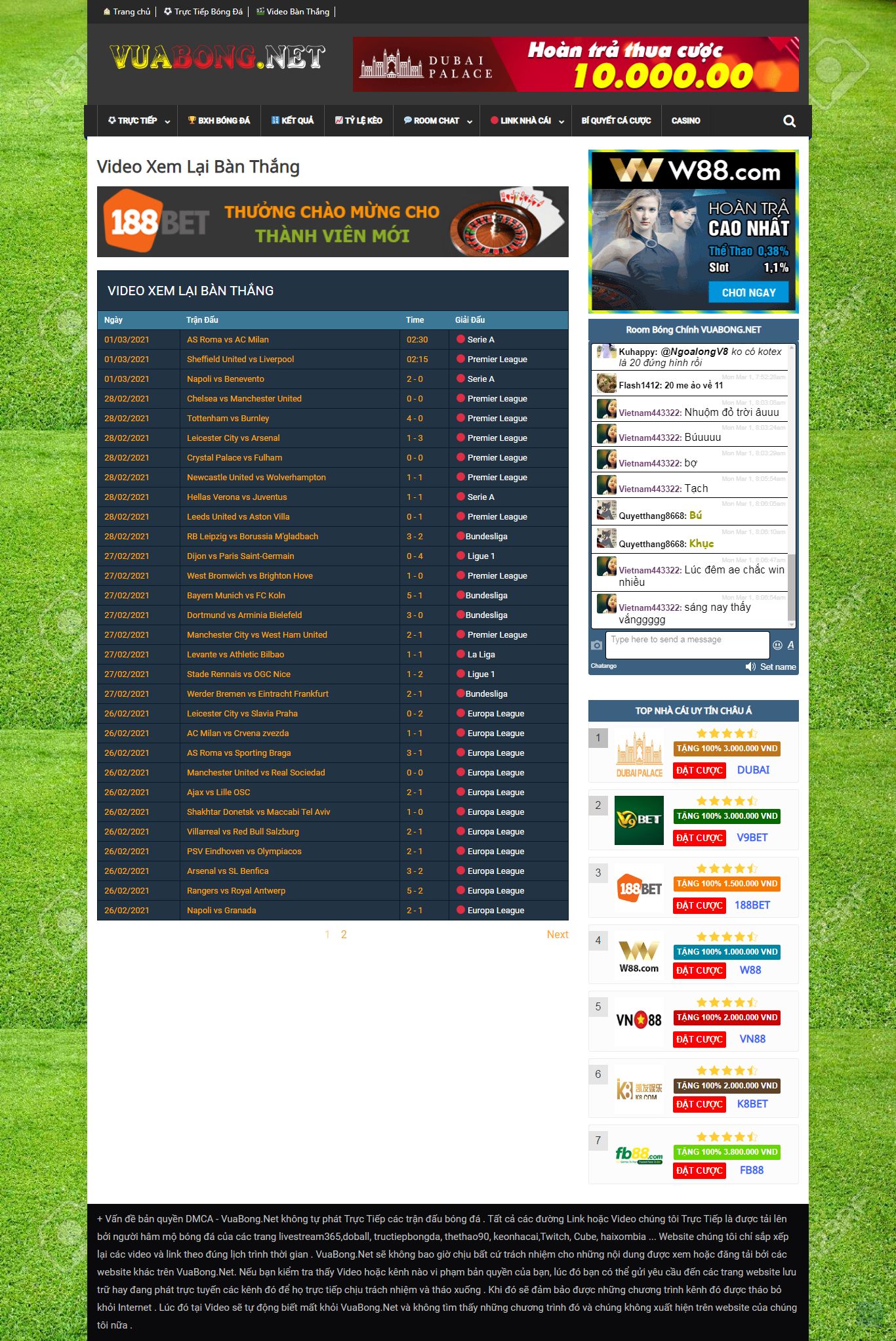 Thiết kế Website web trực tiếp bóng rổ - vuabongnet