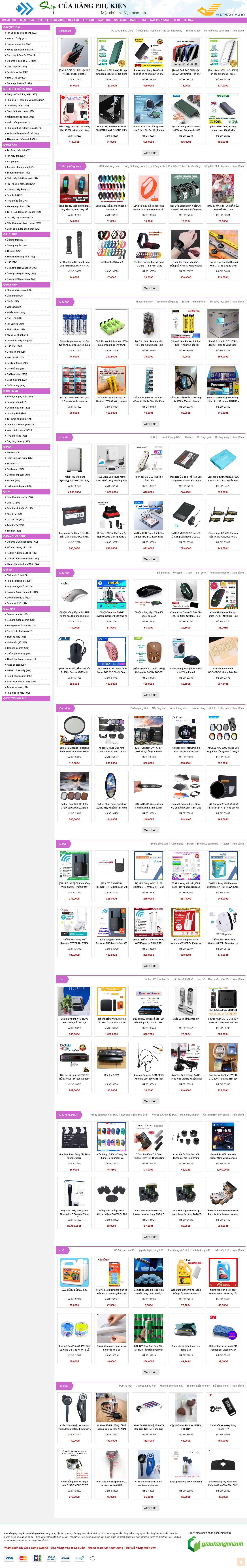 Thiết kế Website web ắc quy xe máy - cuahangphukiennet