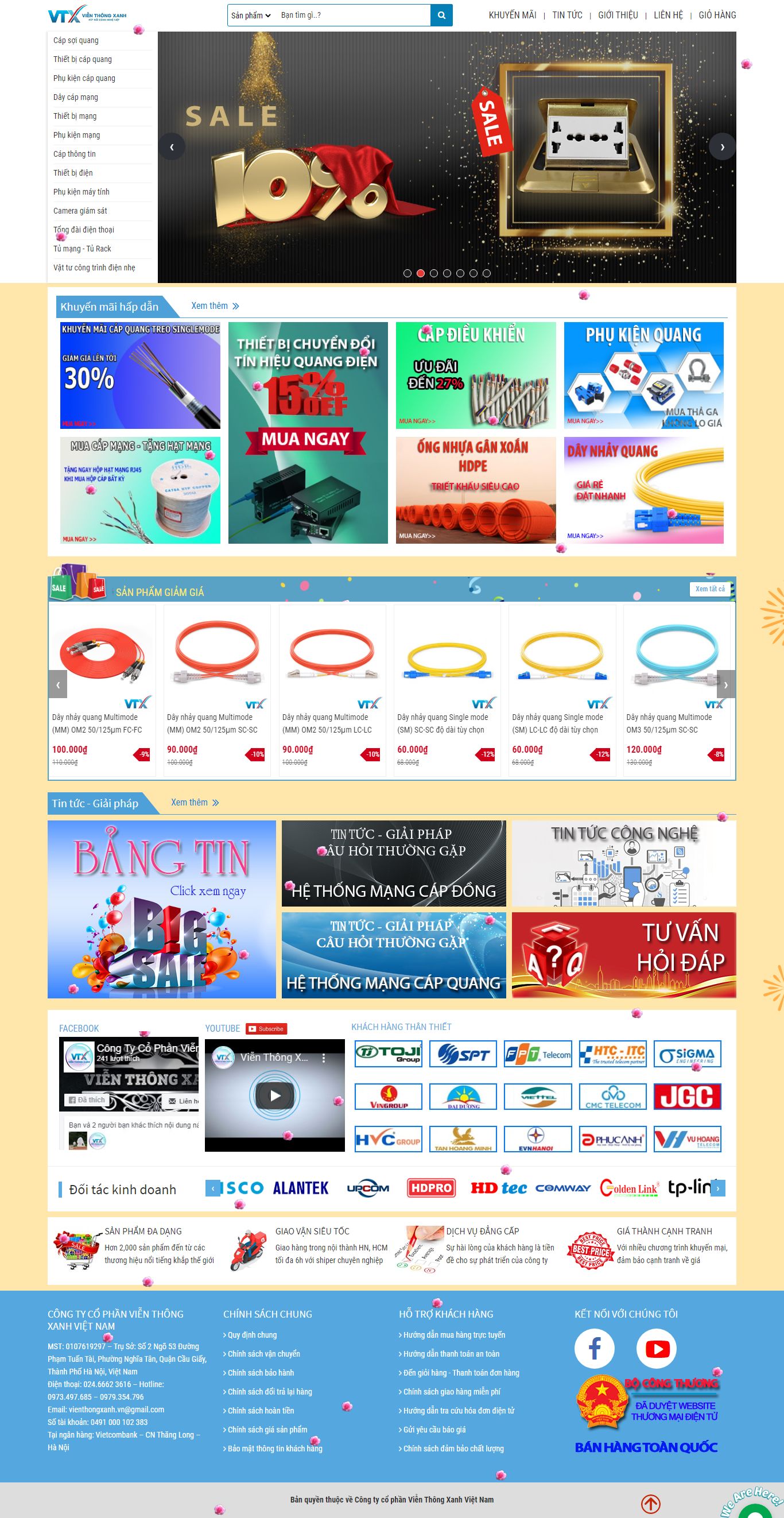 Thiết kế Website web dụng vụ viễn thông - vtxvncom