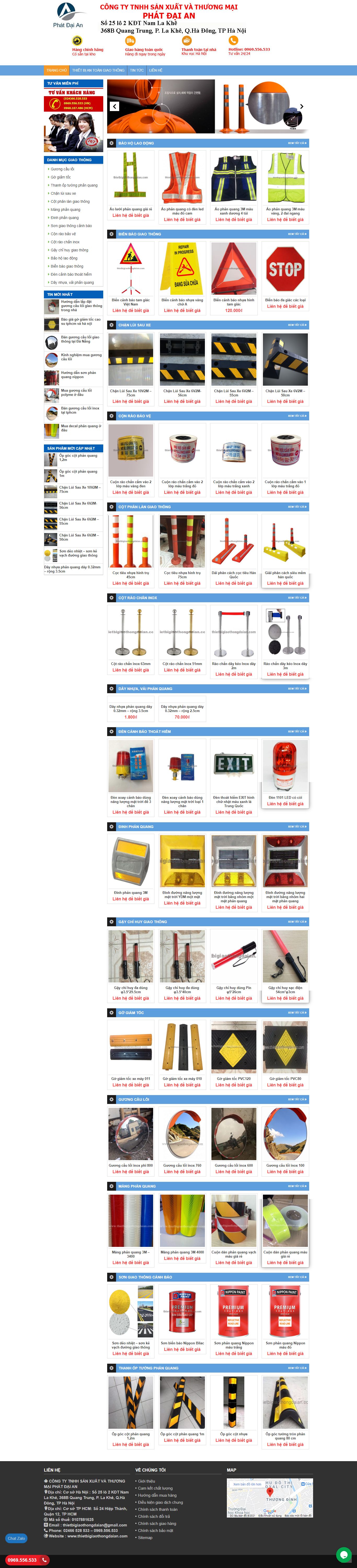 Thiết kế Website web thiết bị giao thông - thietbigiaothongdaiancom