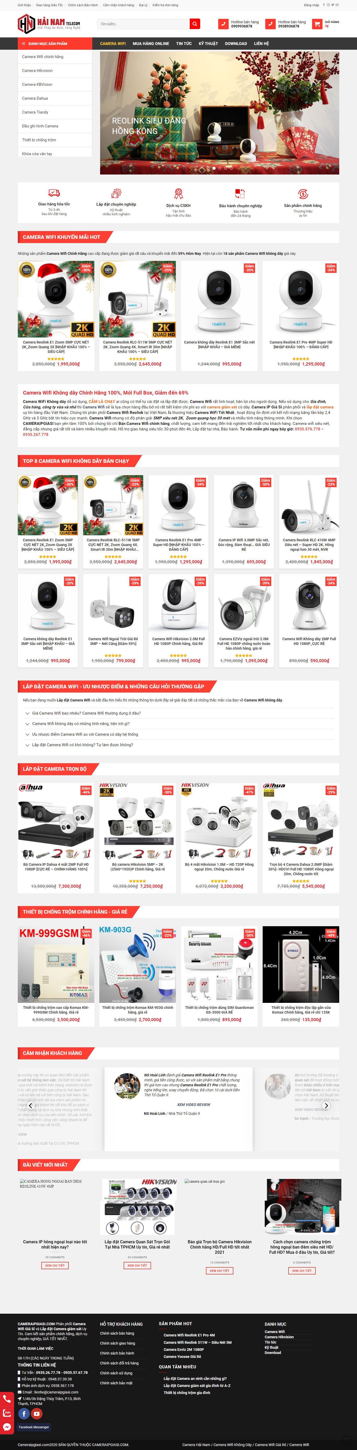 Thiết kế Website web bán camera - cameraipgiasicom