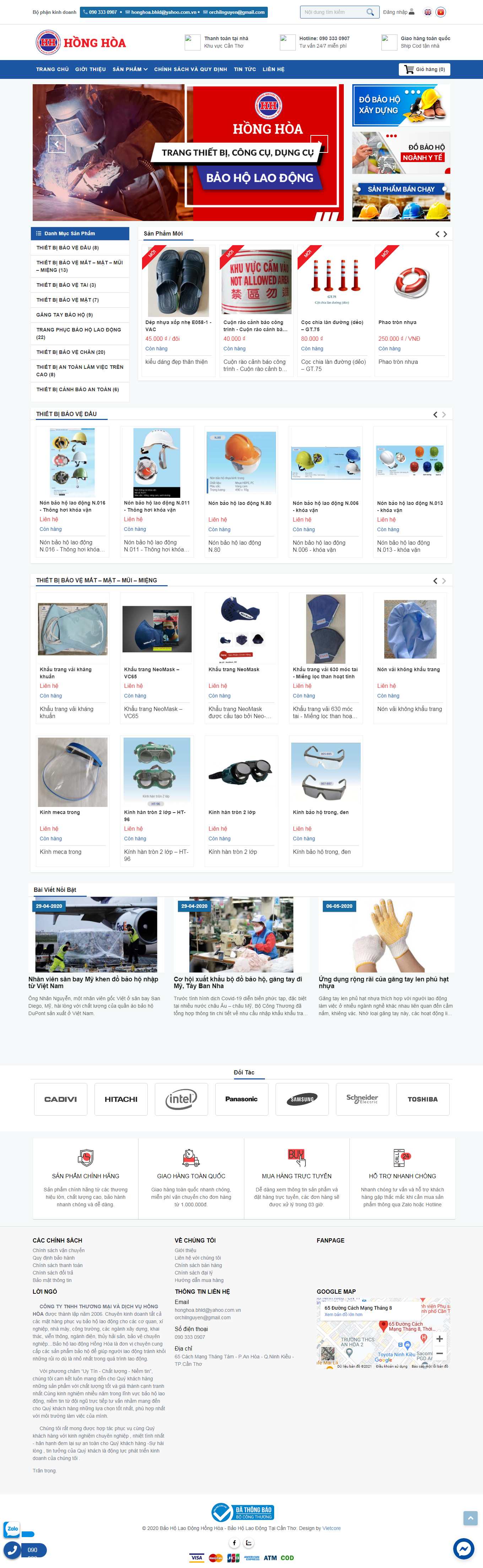 Thiết kế Website web bán găng tay bảo hộ - baoholaodonghonghoacomvn