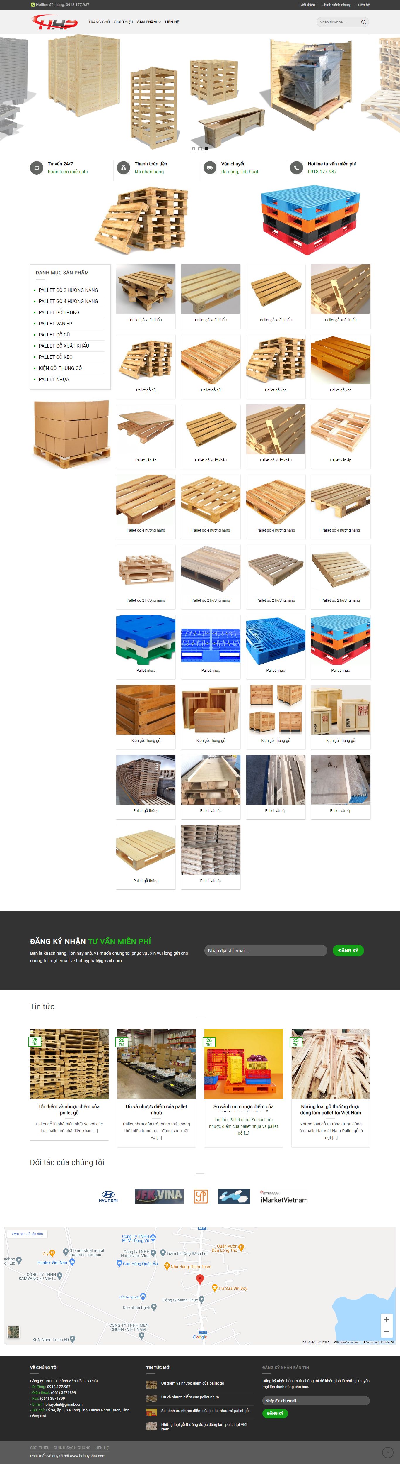 Thiết kế Website web bán hộp gỗ , thùng gỗ - hohuyphatcom