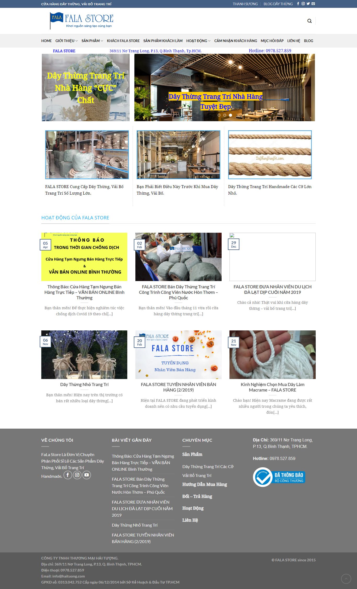 Thiết kế Website web dây thừng - daythungtrangtricom