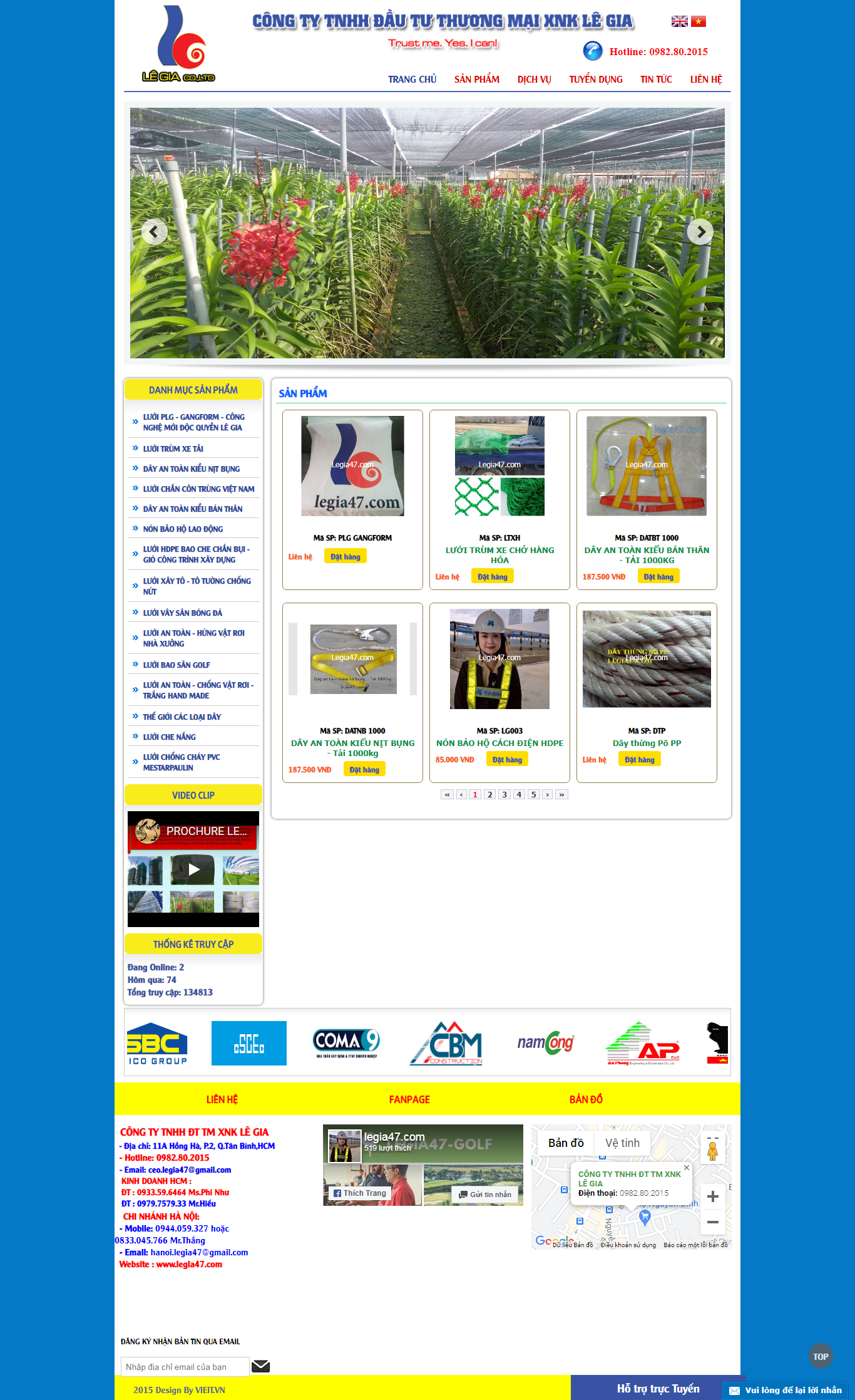 Thiết kế Website web dây thừng - legia47com