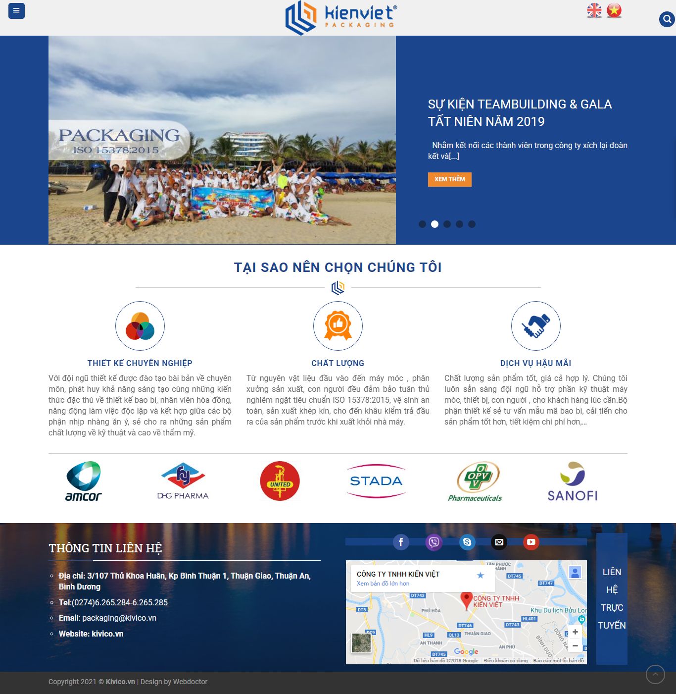 [hungtienbopp] Thiết kế Website web bán màng seal nhôm - kivicovn