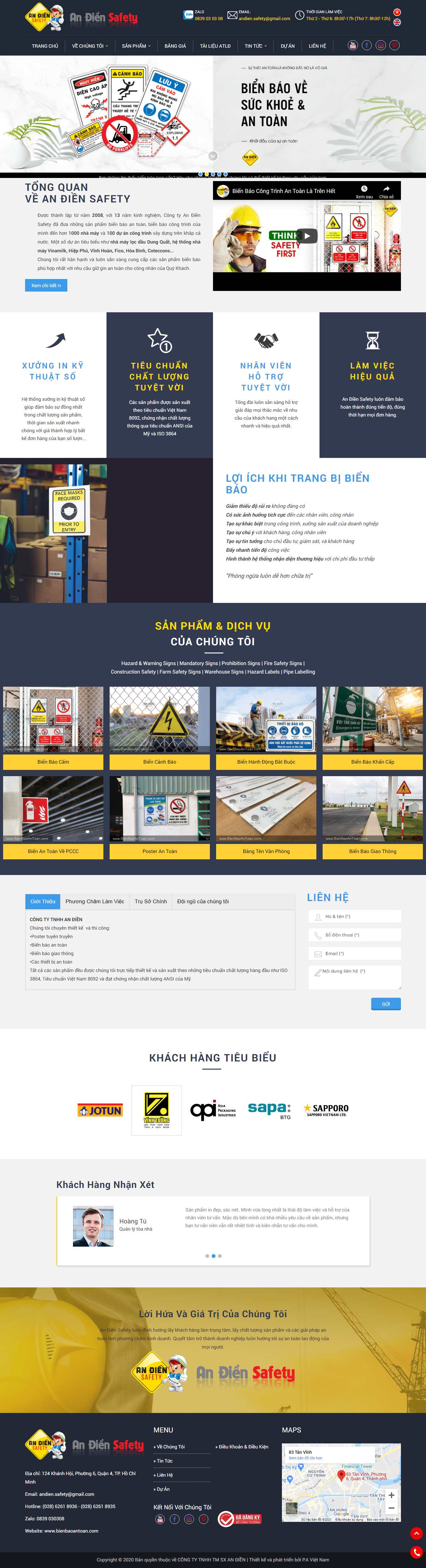 Thiết kế Website web đèn giao thông - wwwbienbaoantoancom