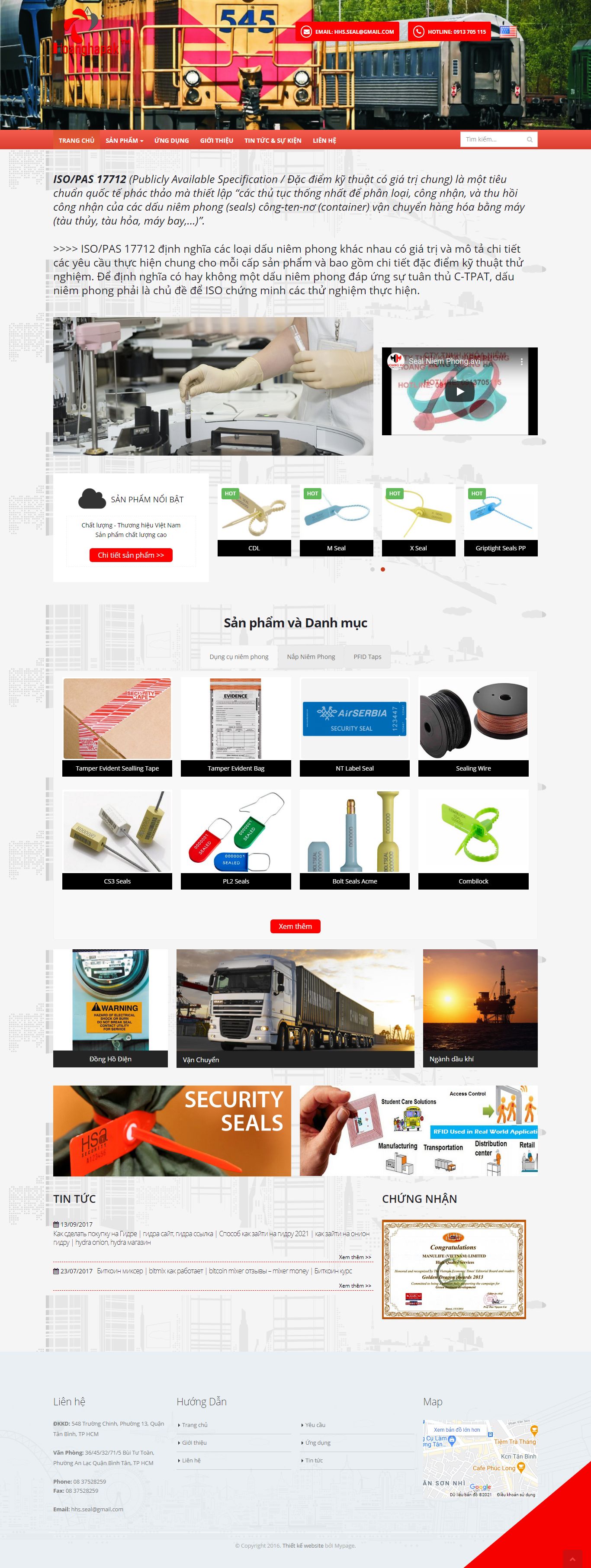 [cpplastic] Thiết kế Website web bán seal niêm phong - wwwsecuritysealscomvn