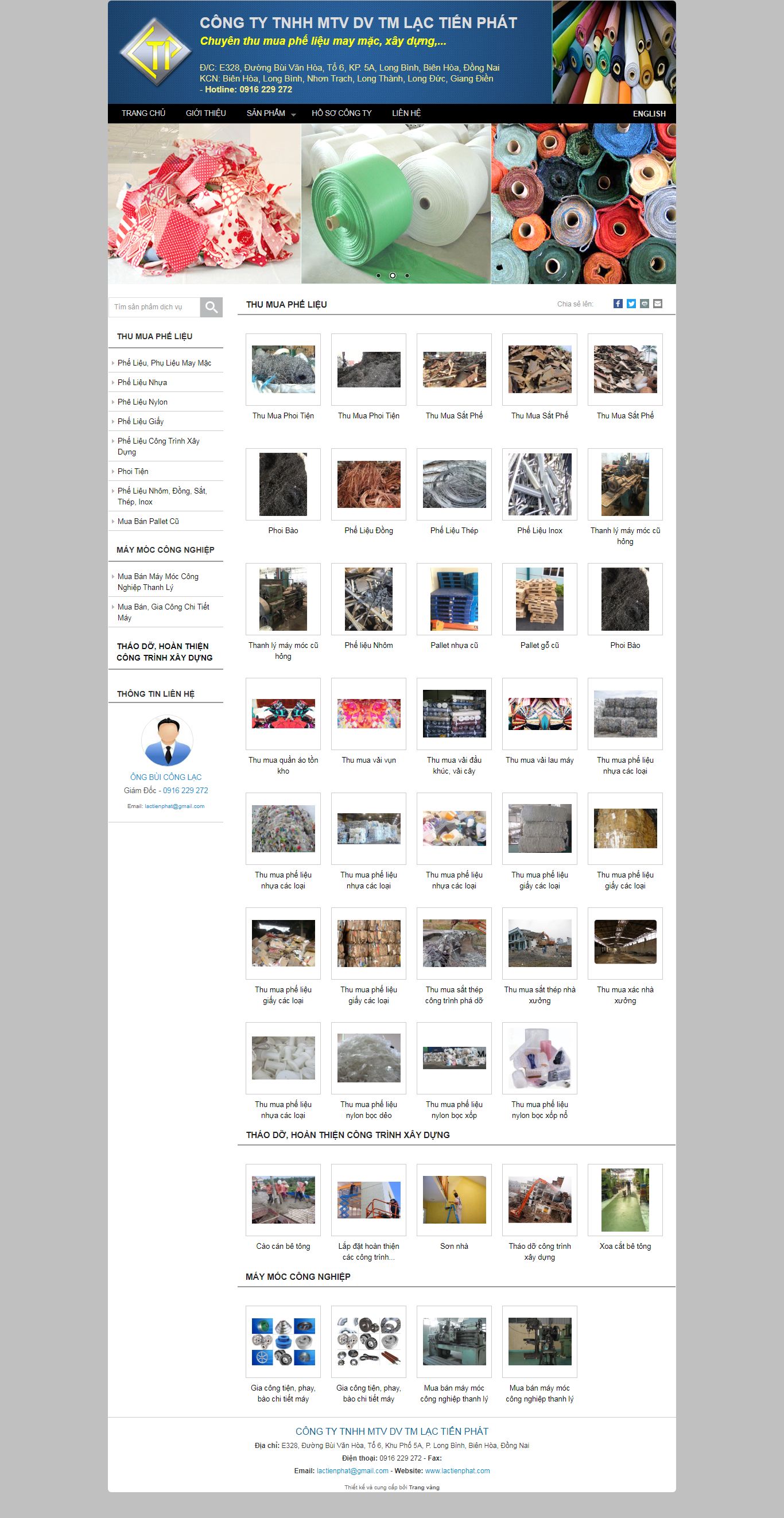 Thiết kế Website web bán ve trai - lactienphatcom