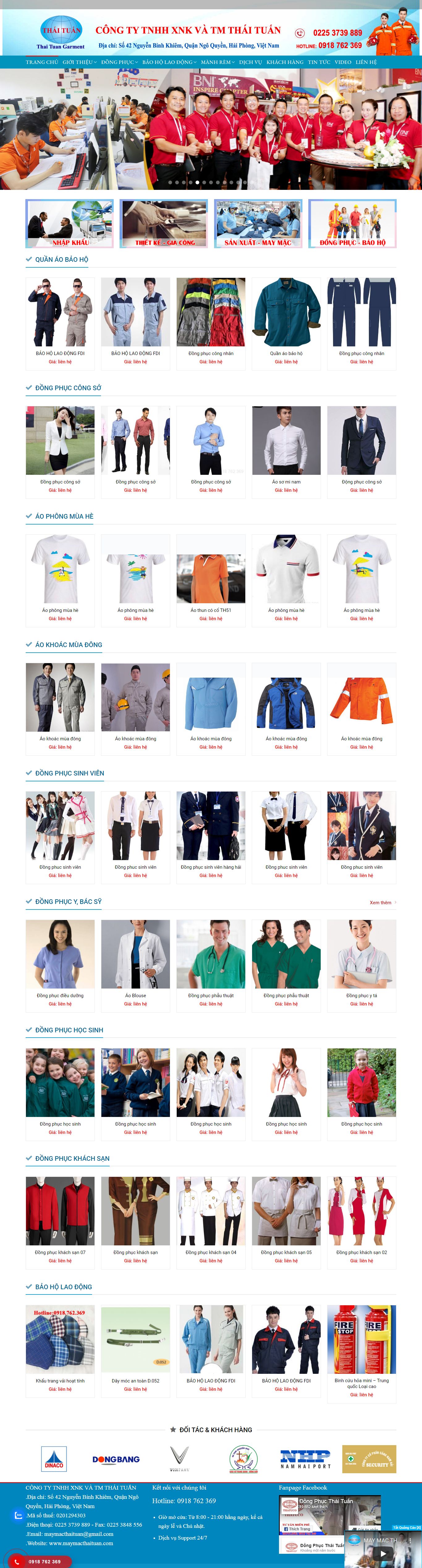 Thiết kế Website web bán mặt nạ phòng độc - maymacthaituancom