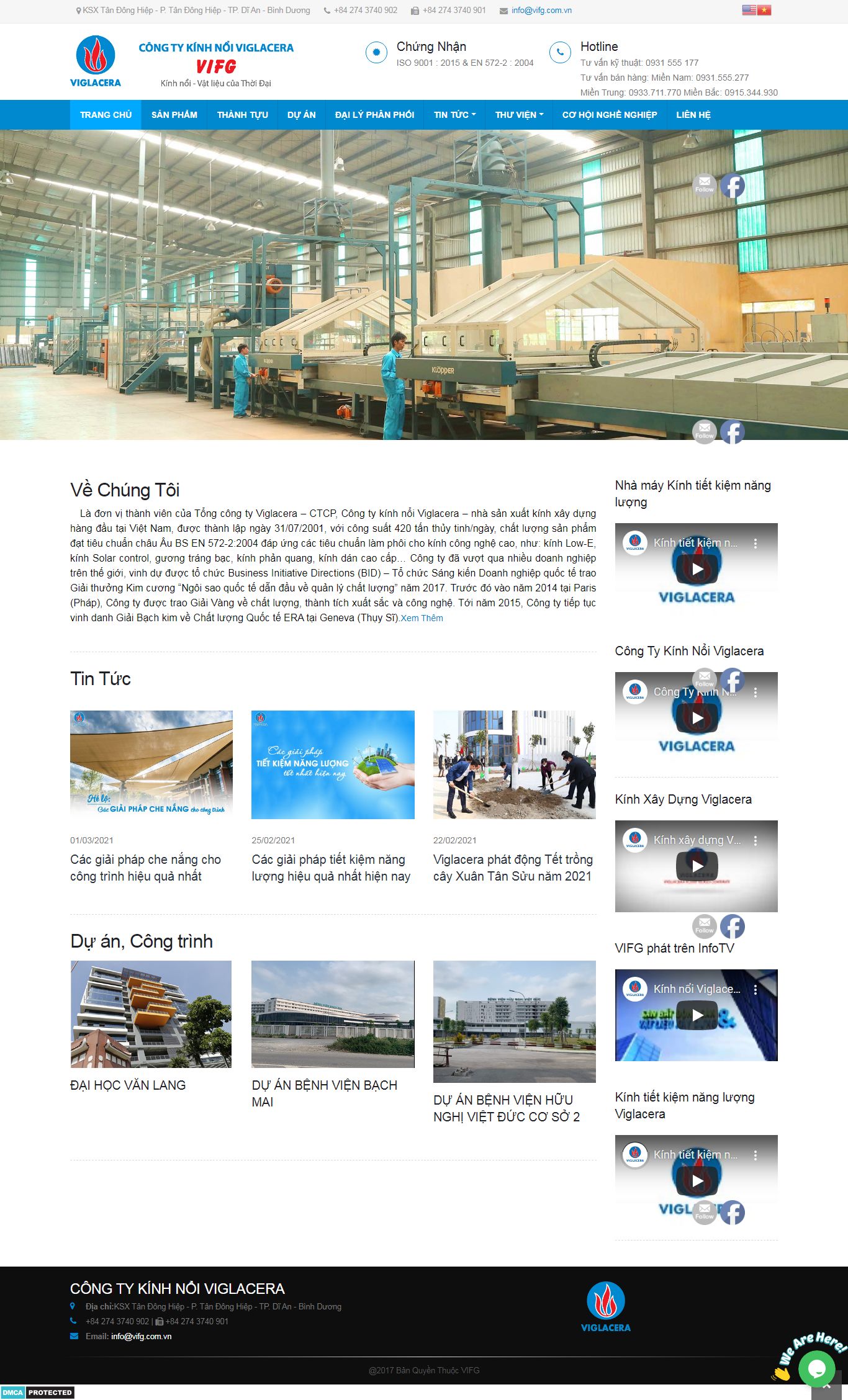 Thiết kế Website web bán gương - vifgcomvn